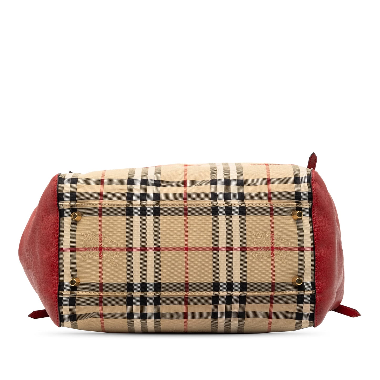 Burberry Small Haymarket Check Canvas and Leather Canterbury Tote