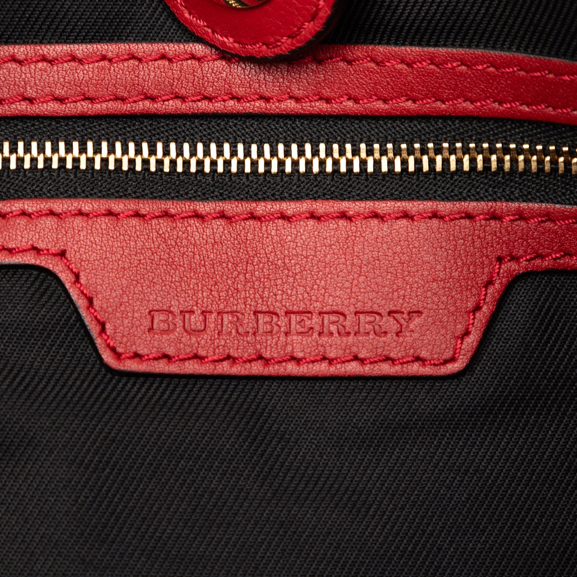 Burberry Small Haymarket Check Canvas and Leather Canterbury Tote