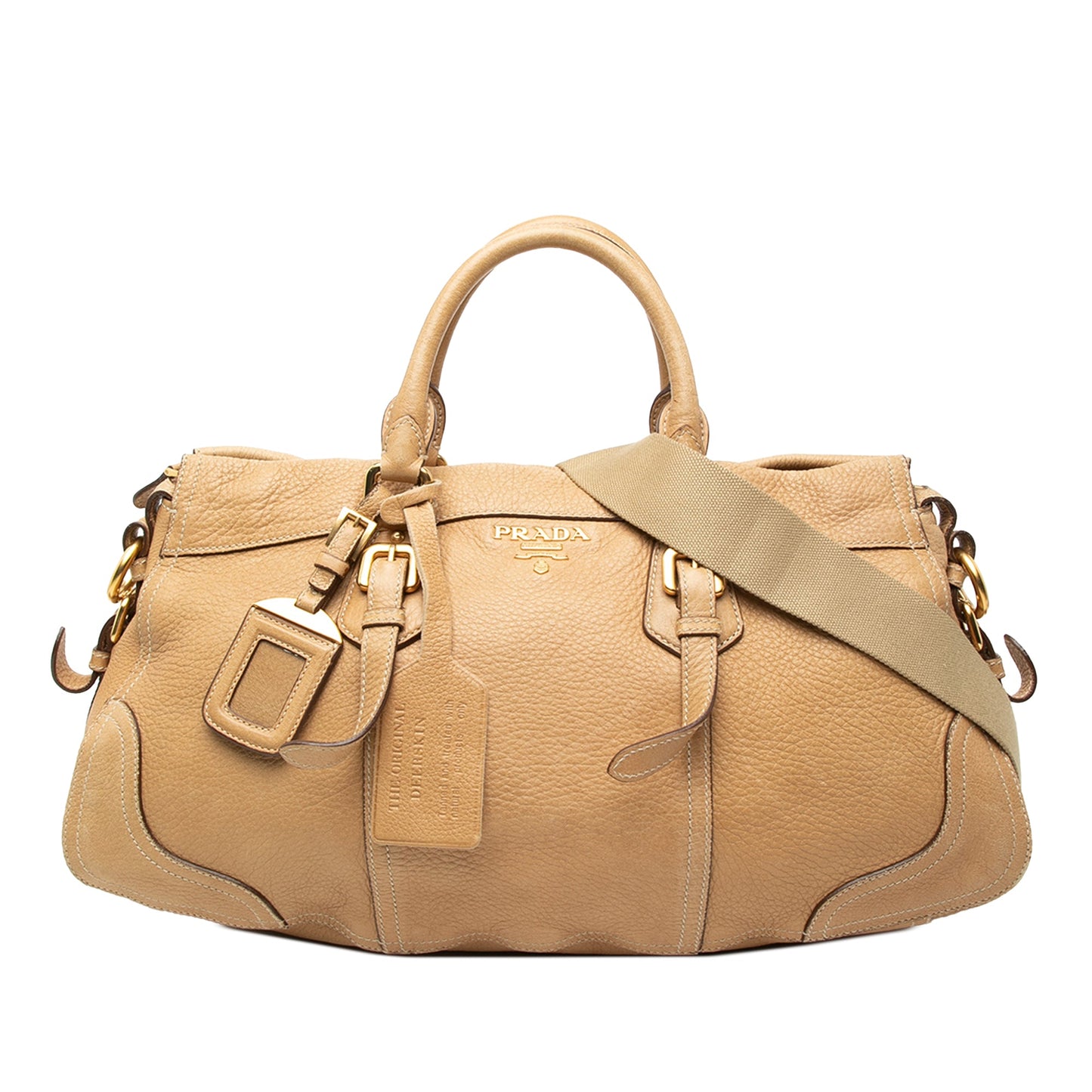Prada Cervo Antik Shopping Satchel