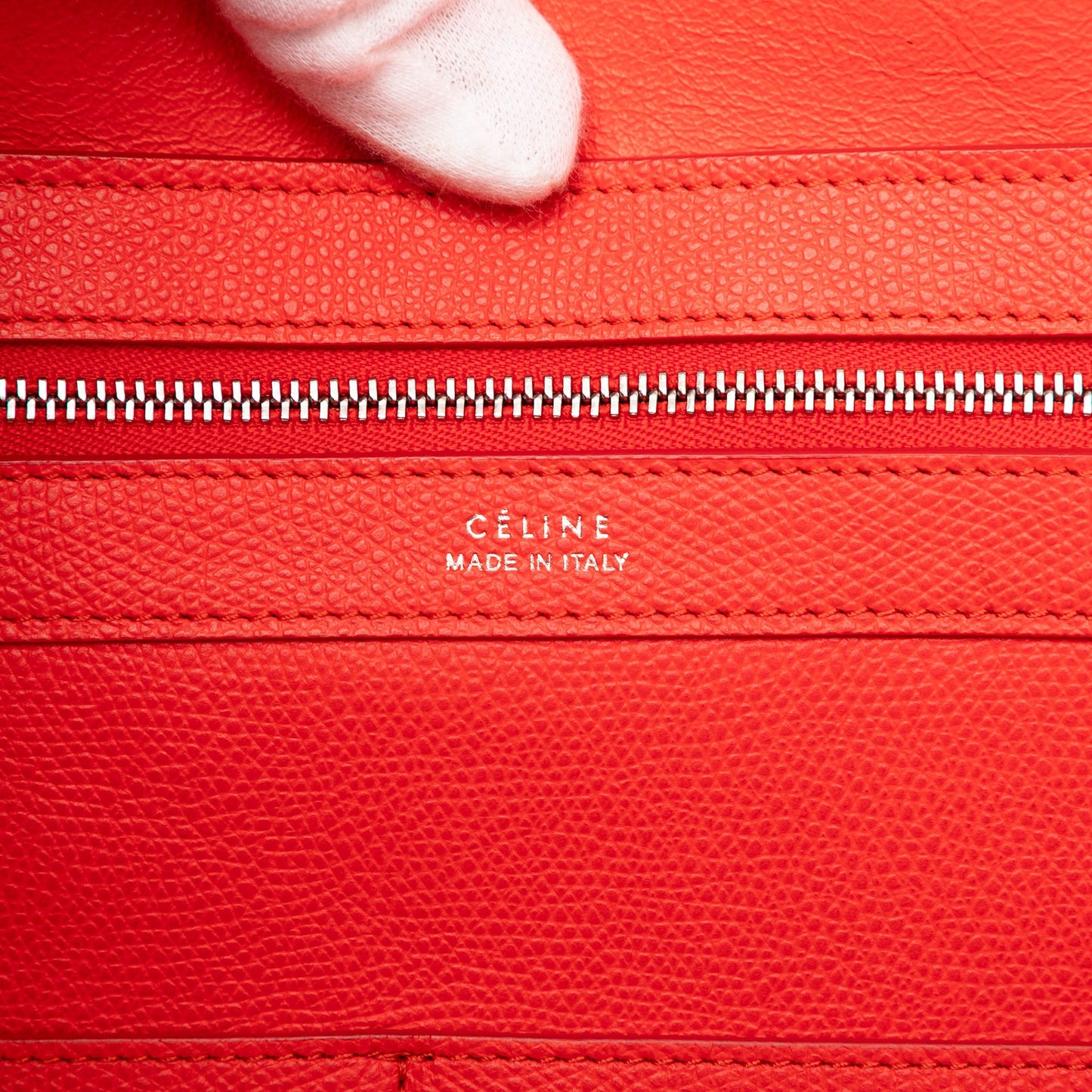 Celine Small Grained Calfskin Horizontal Phantom Cabas Tote