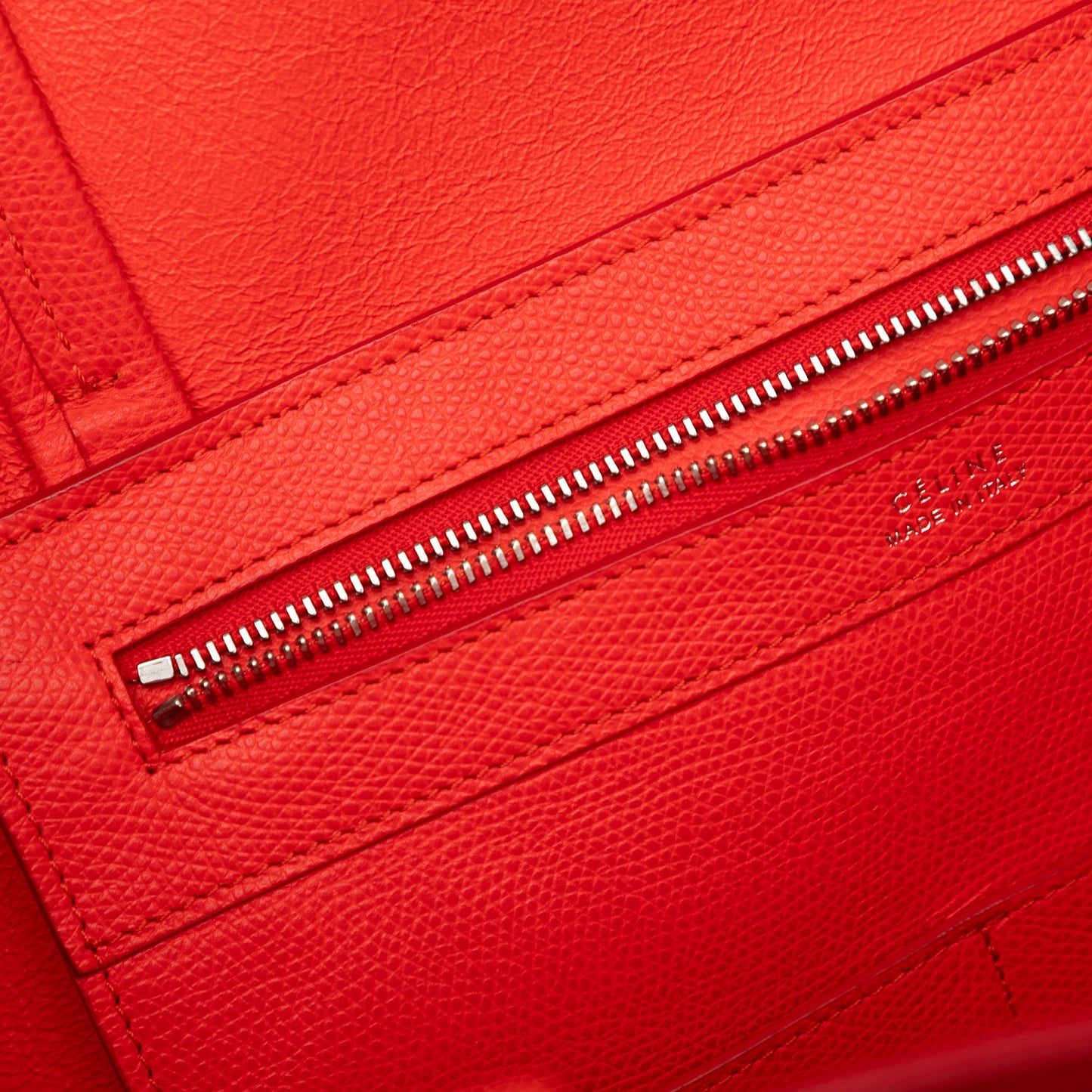 Celine Small Grained Calfskin Horizontal Phantom Cabas Tote
