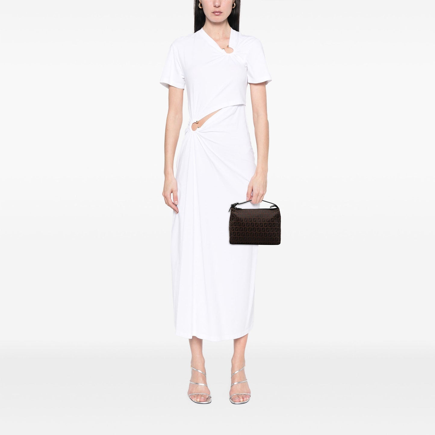 Fendi Zucchino Canvas Handbag