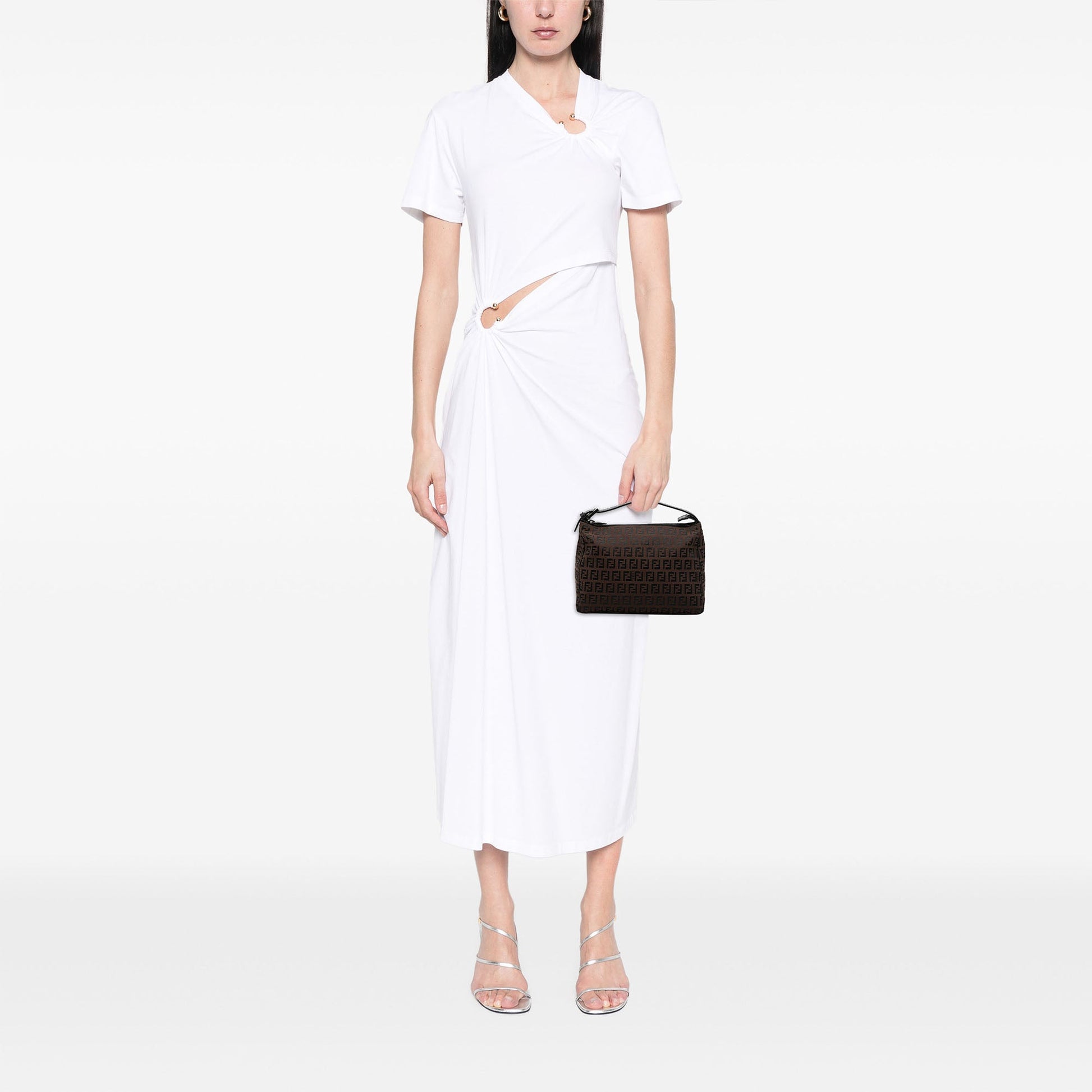 Fendi Zucchino Canvas Handbag