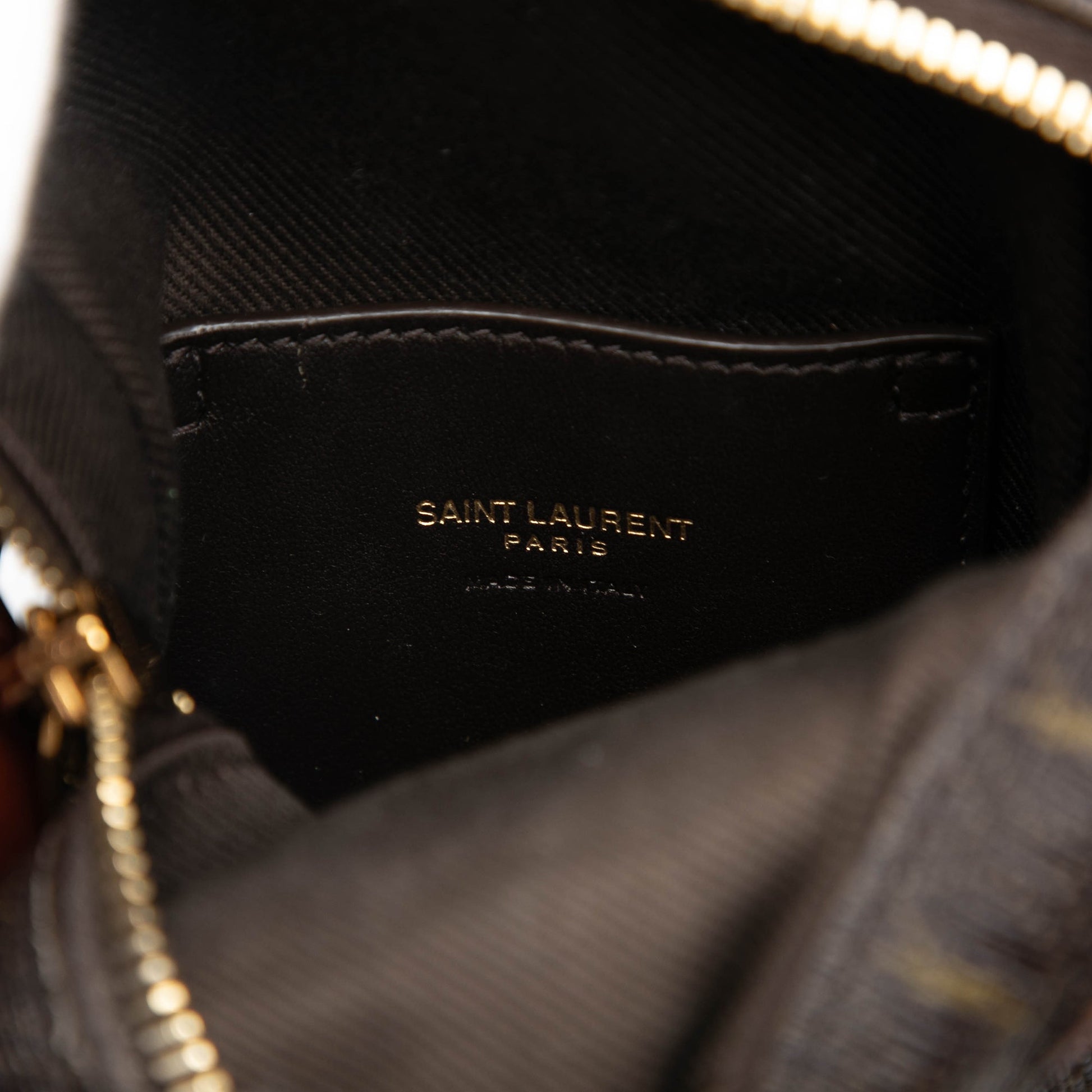 Saint Laurent Le Monogramme Coated Canvas Pouch Crossbody