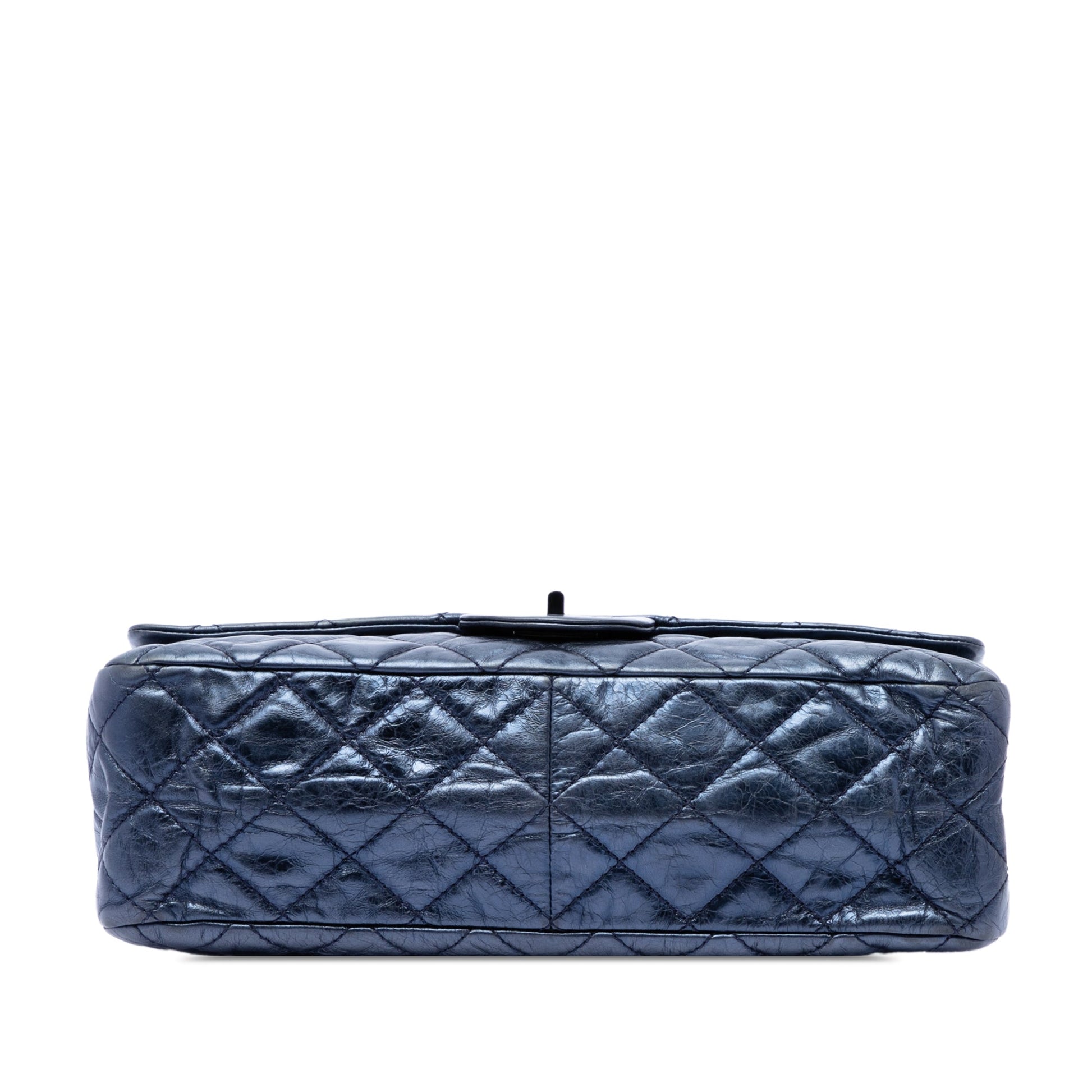 Chanel Quilted Metallic Aged Calfskin Reissue 2.55 Double Flap 227