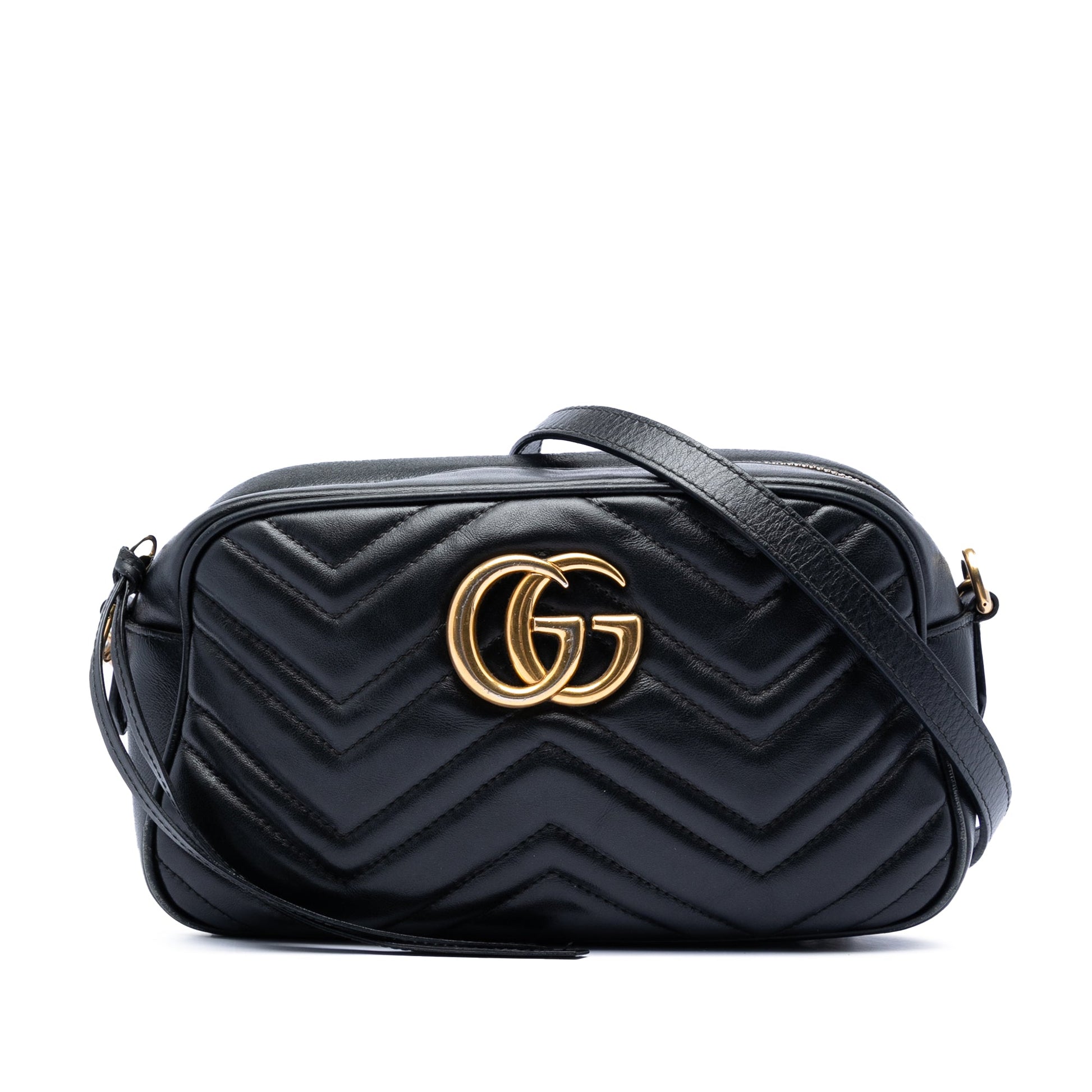 Gucci Small GG Marmont Matelasse Calfskin Crossbody