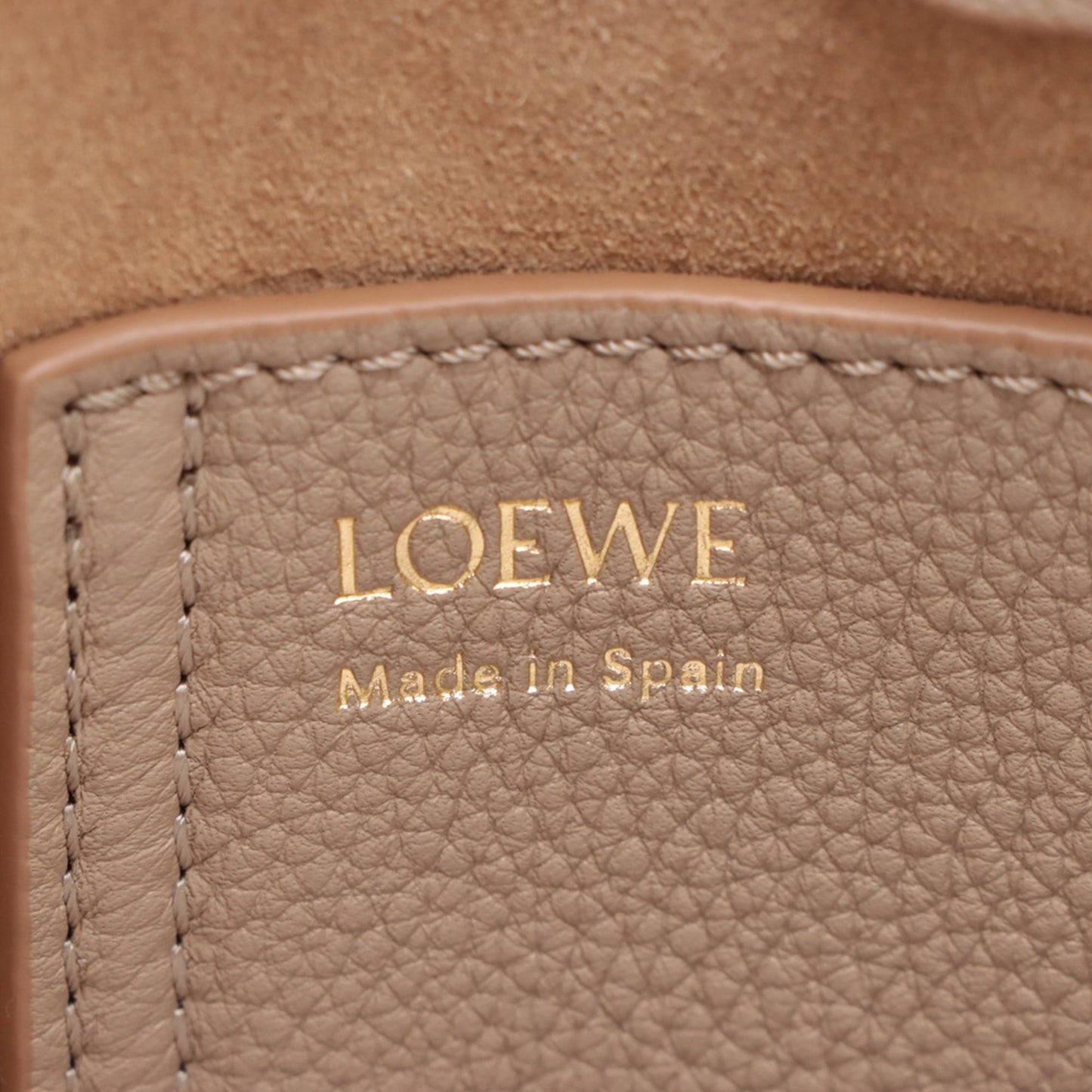 LOEWE Mini Soft Grained Calfskin Pebble Bucket Bag