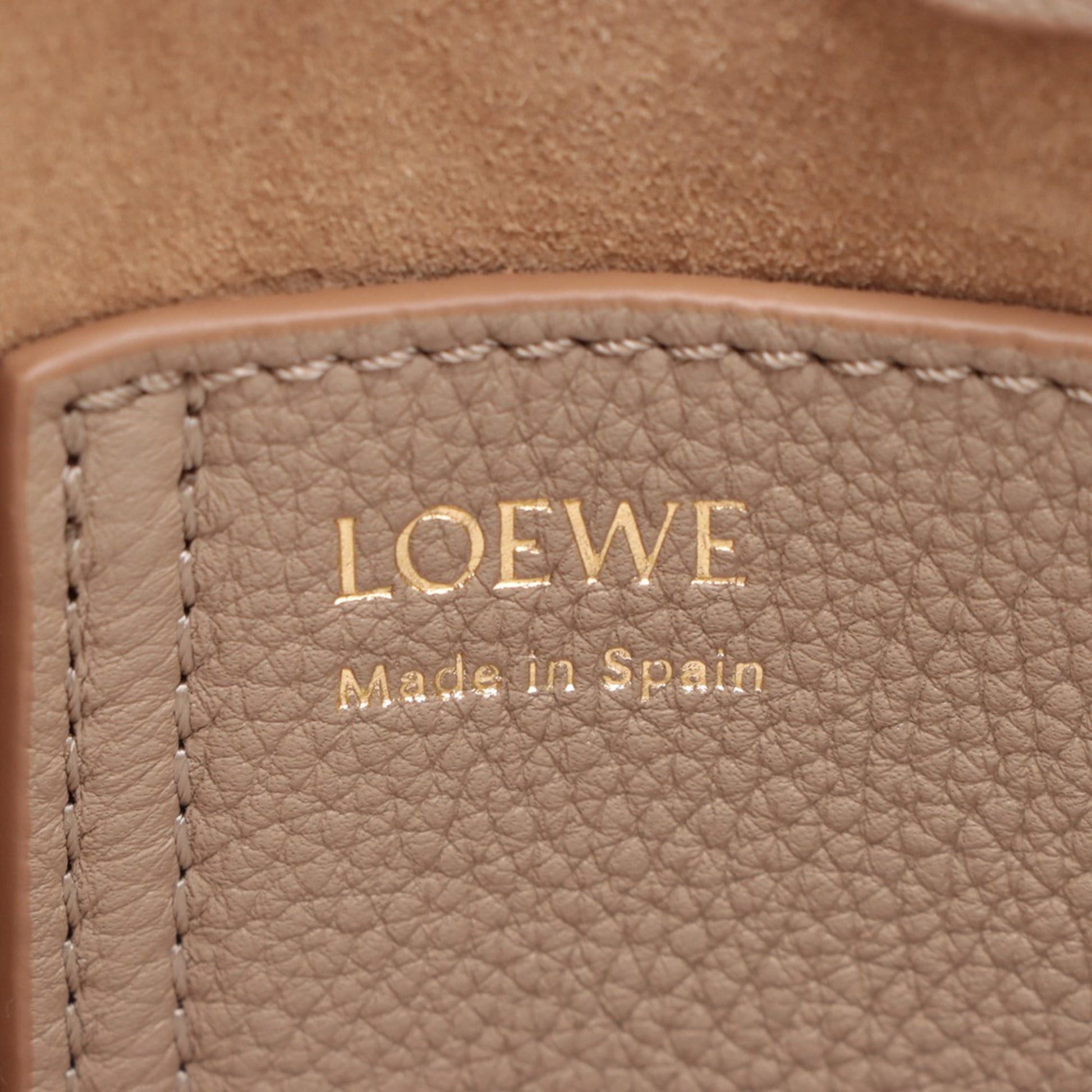 LOEWE Mini Soft Grained Calfskin Pebble Bucket Bag