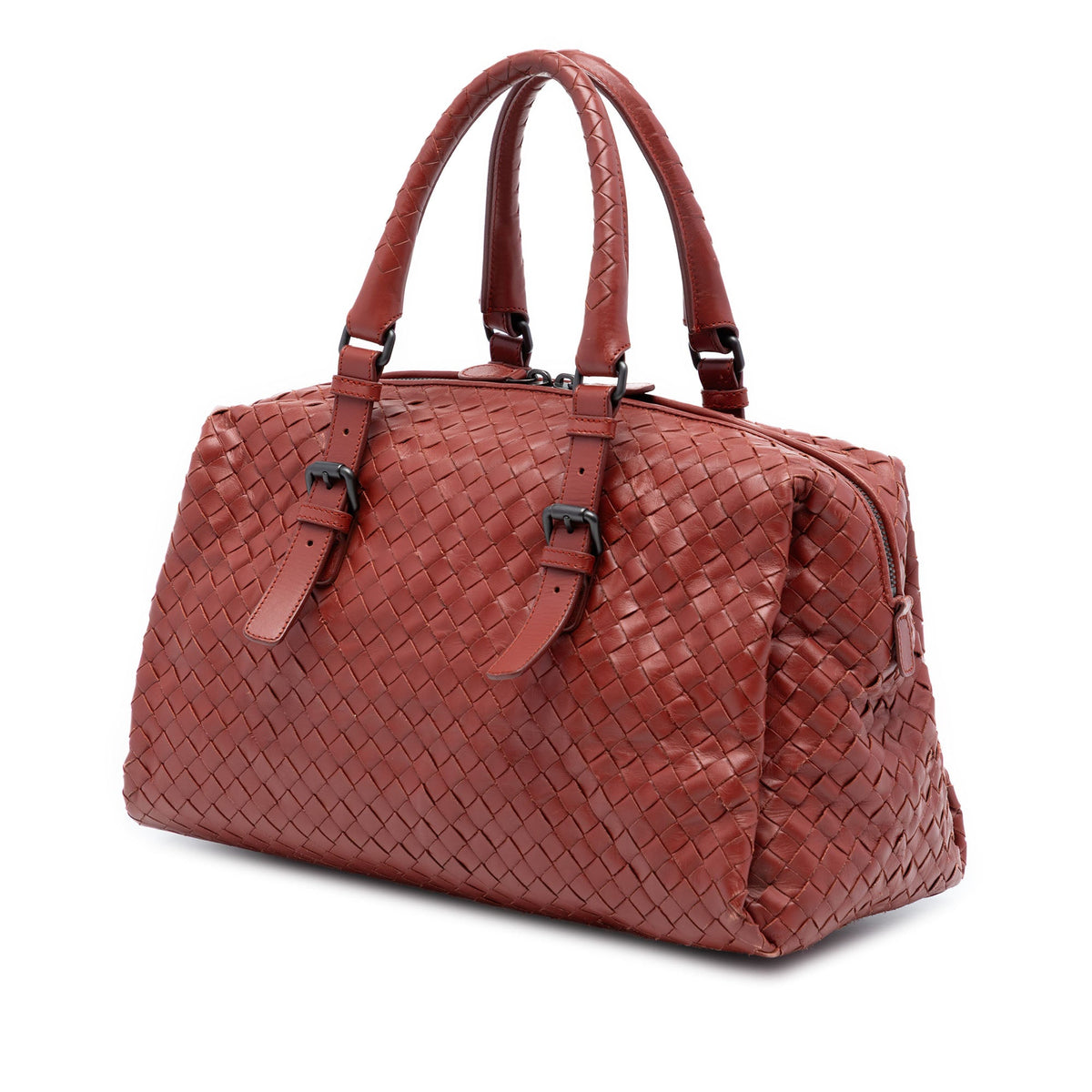 Nappa Intrecciato Boston Bag