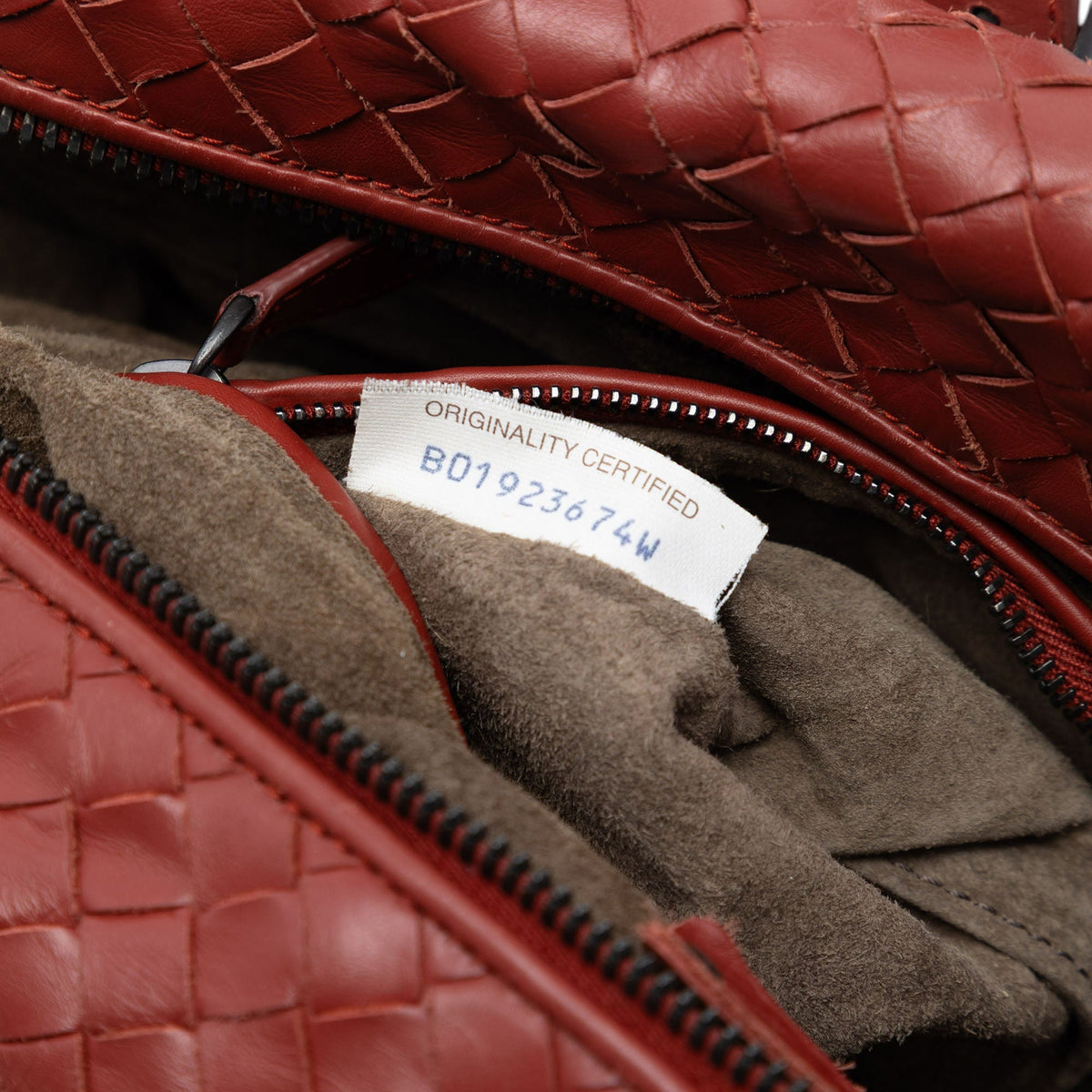 Nappa Intrecciato Boston Bag