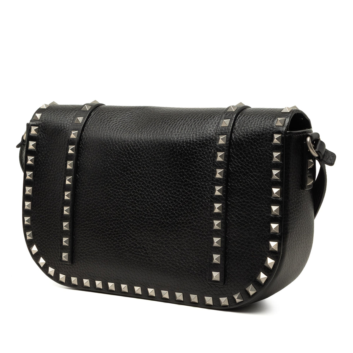 Valentino Leather Rockstud Messenger Bag