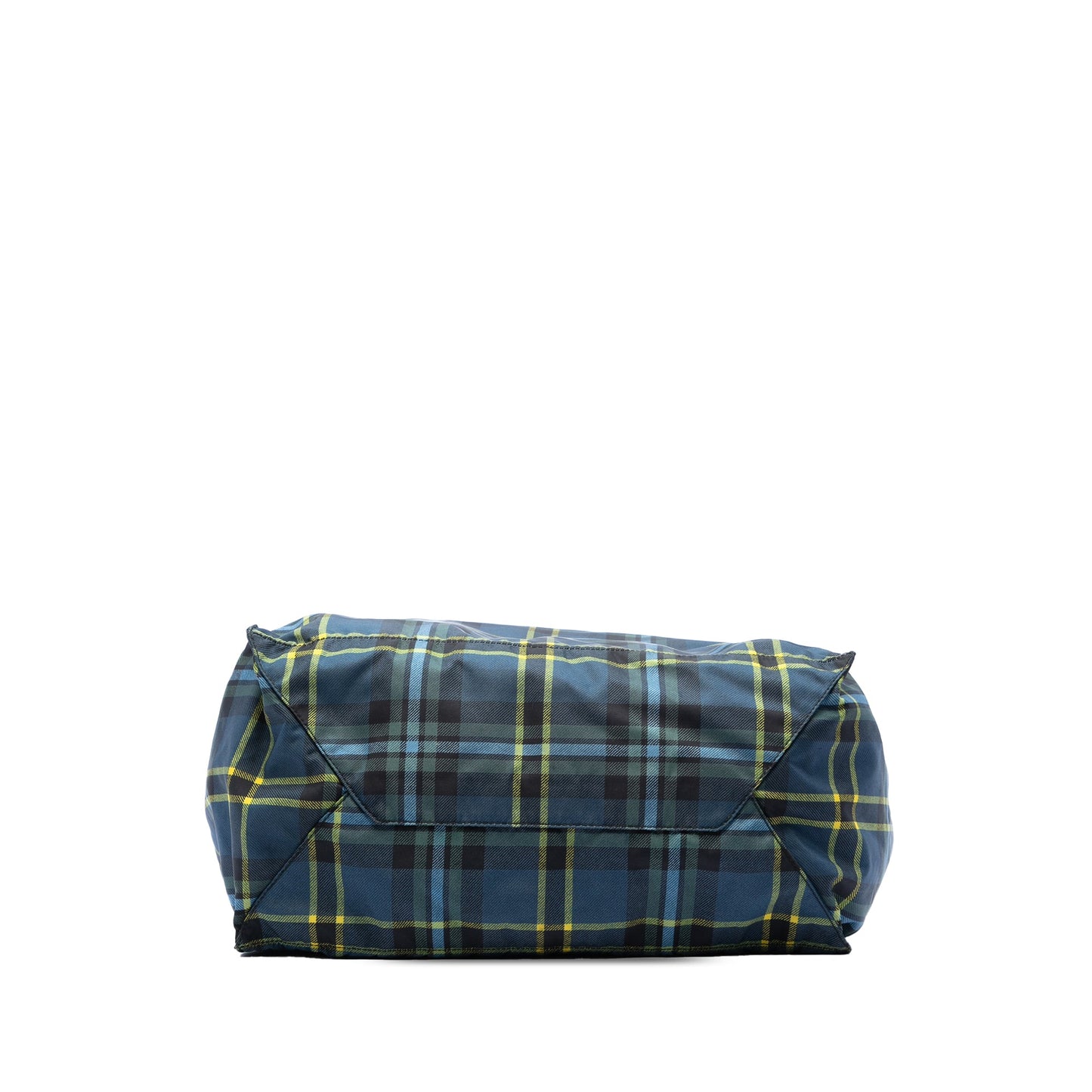 Prada Tessuto Stampato Plaid Tote