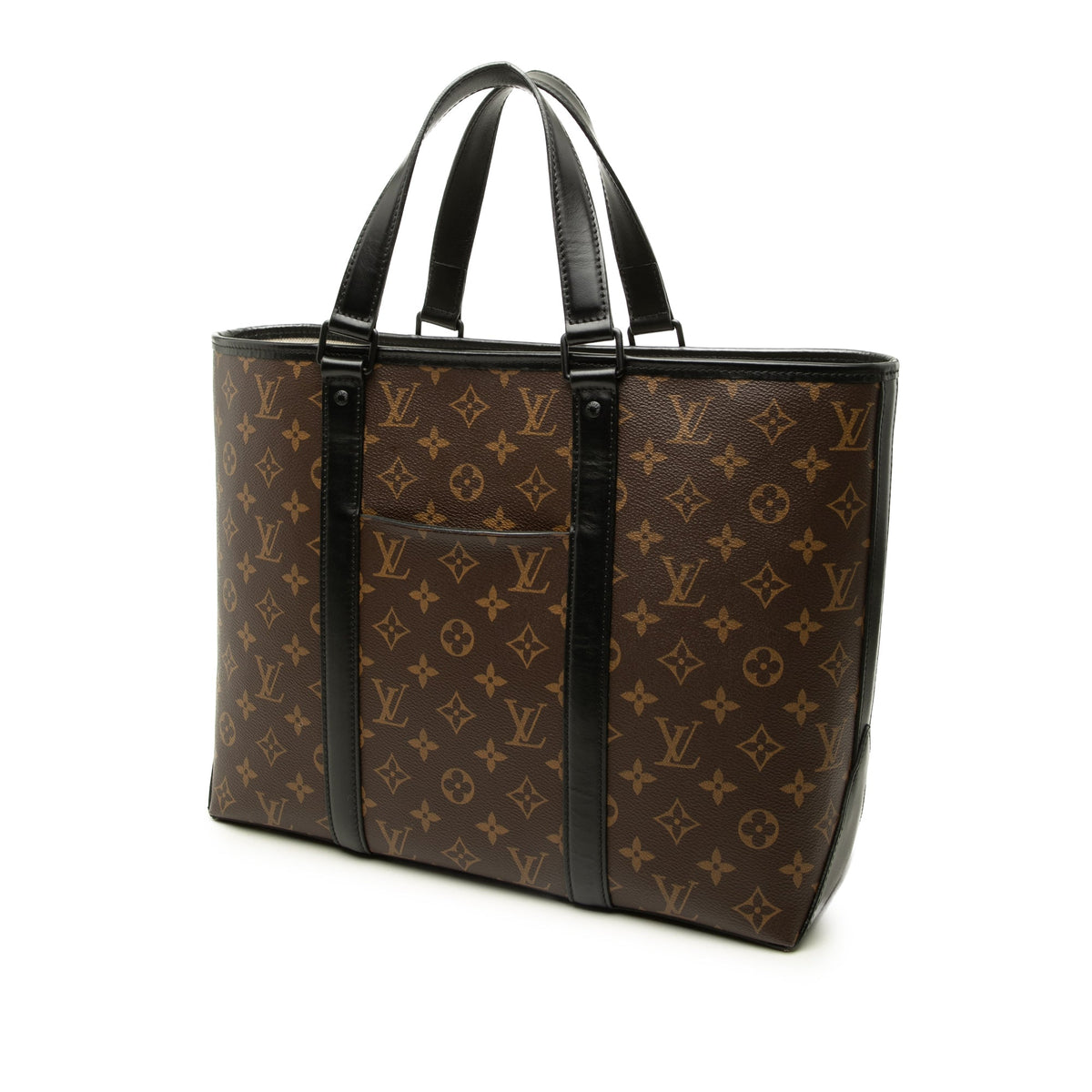 Louis Vuitton Monogram Macassar Weekend Tote PM — Brown