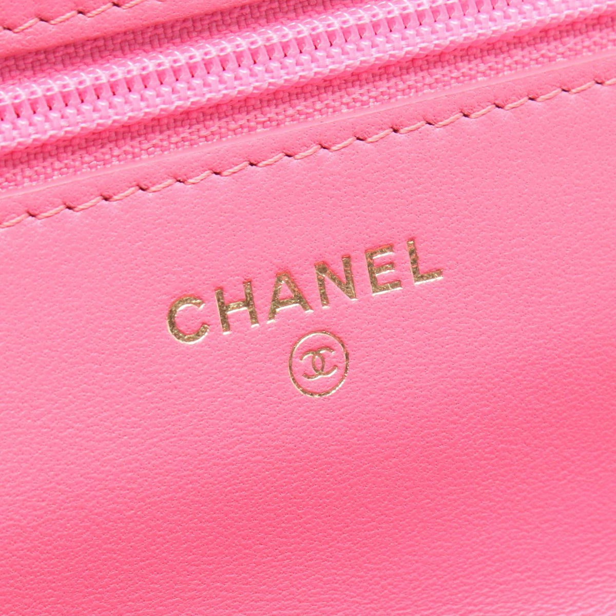 Chanel CC Chevron Lambskin Wallet on Chain