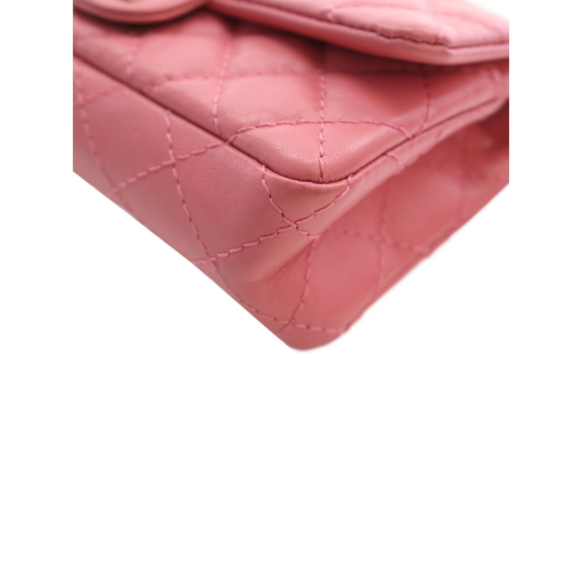 Chanel Quilted Aged Calfskin Reissue 2.55 Flap Belt Bag — Pink