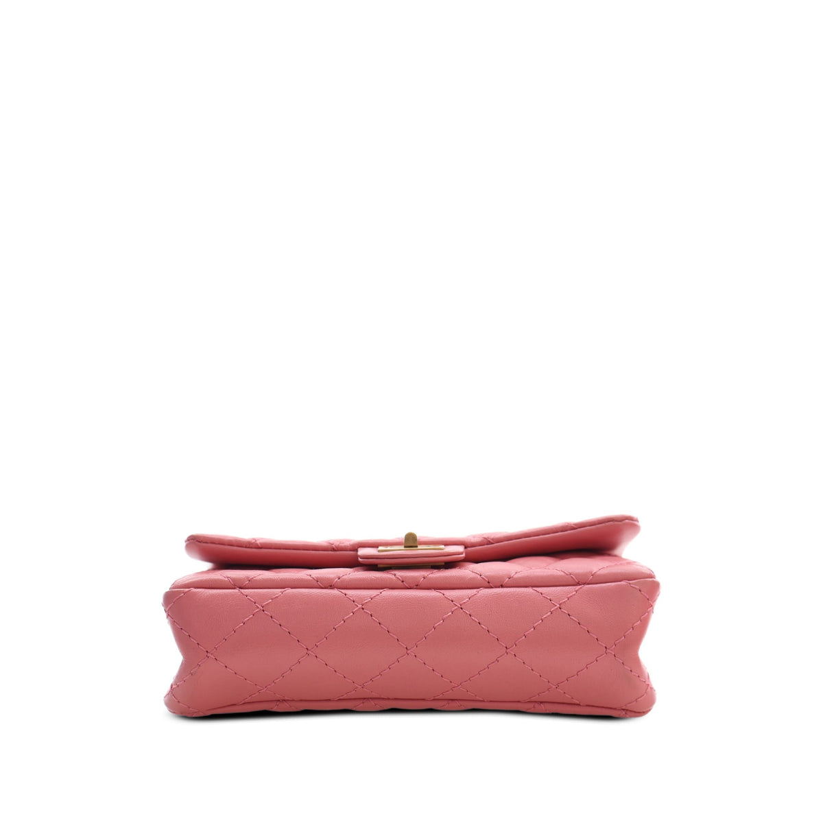 Chanel Quilted Aged Calfskin Reissue 2.55 Flap Belt Bag — Pink