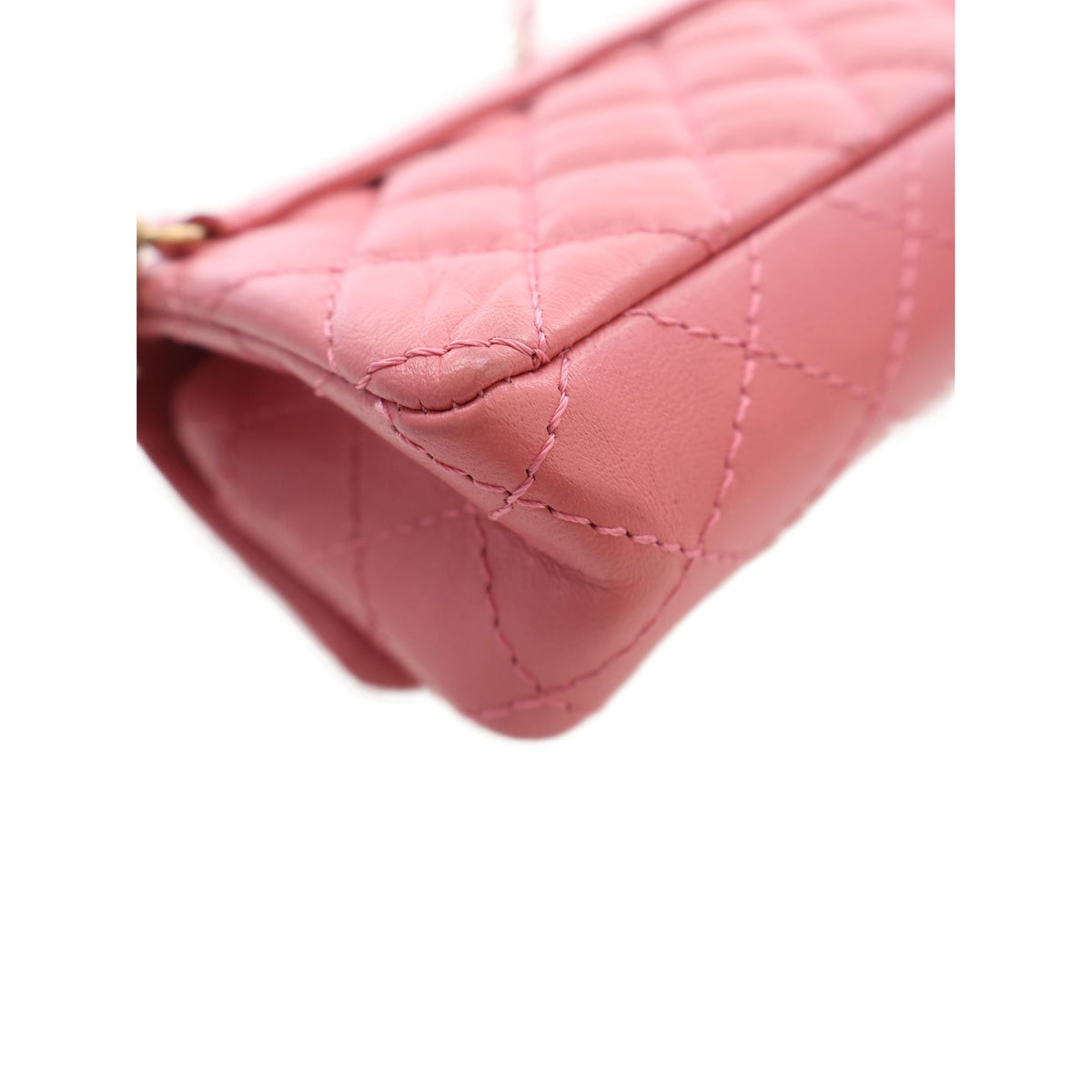Chanel Quilted Aged Calfskin Reissue 2.55 Flap Belt Bag — Pink
