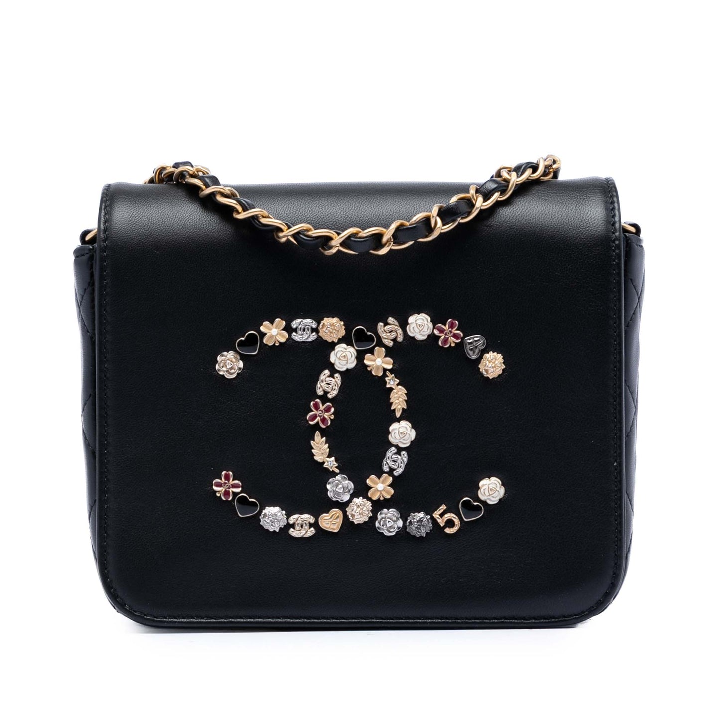 Lambskin Lucky Charms Flap Crossbody