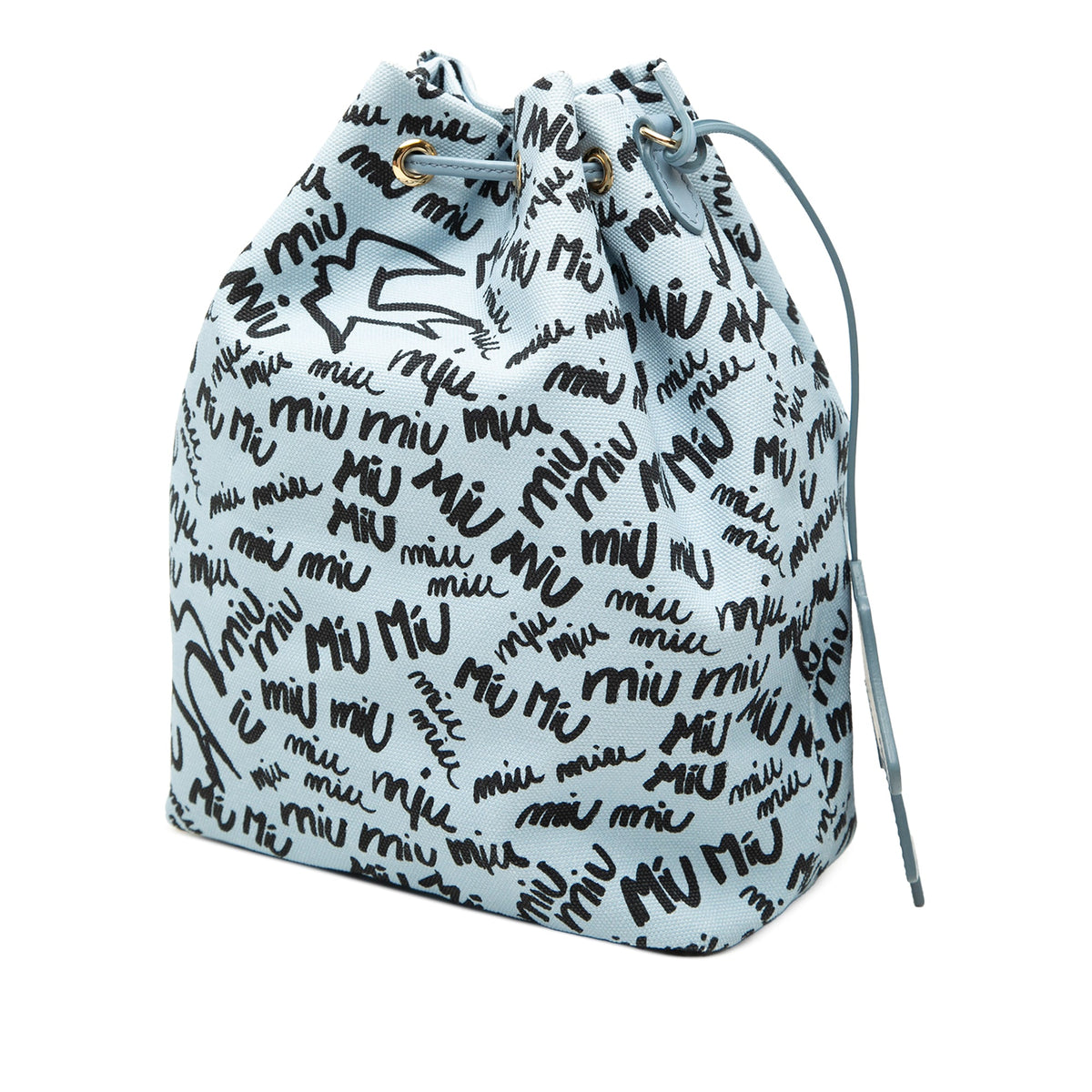Miu Miu Printed Canvas Drawstring Pouch