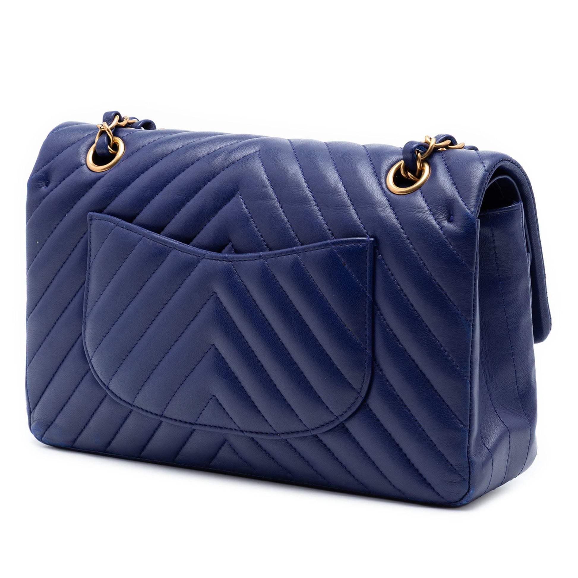 Chanel Medium Classic Chevron Lambskin Double Flap