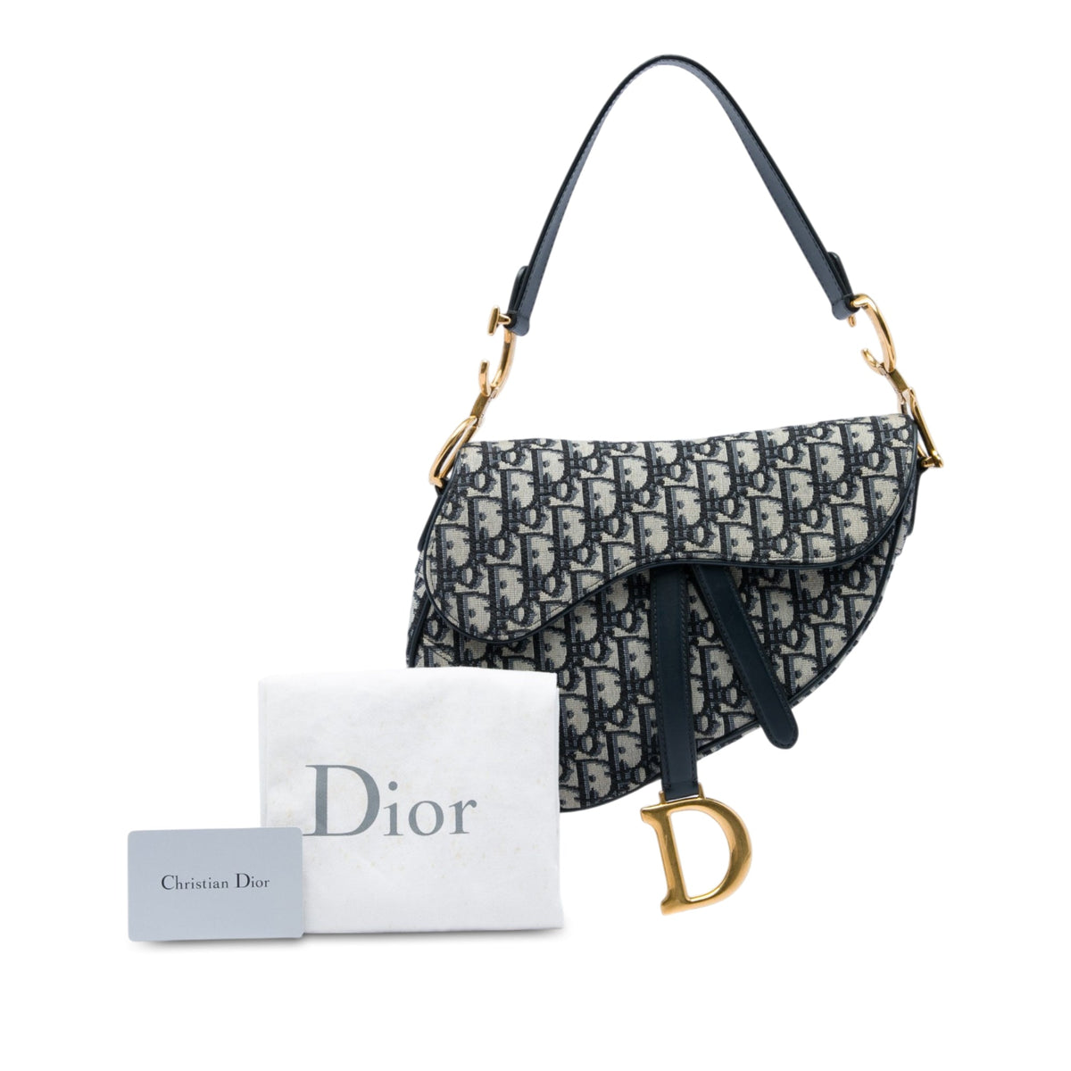 Dior Oblique Canvas Saddle Bag