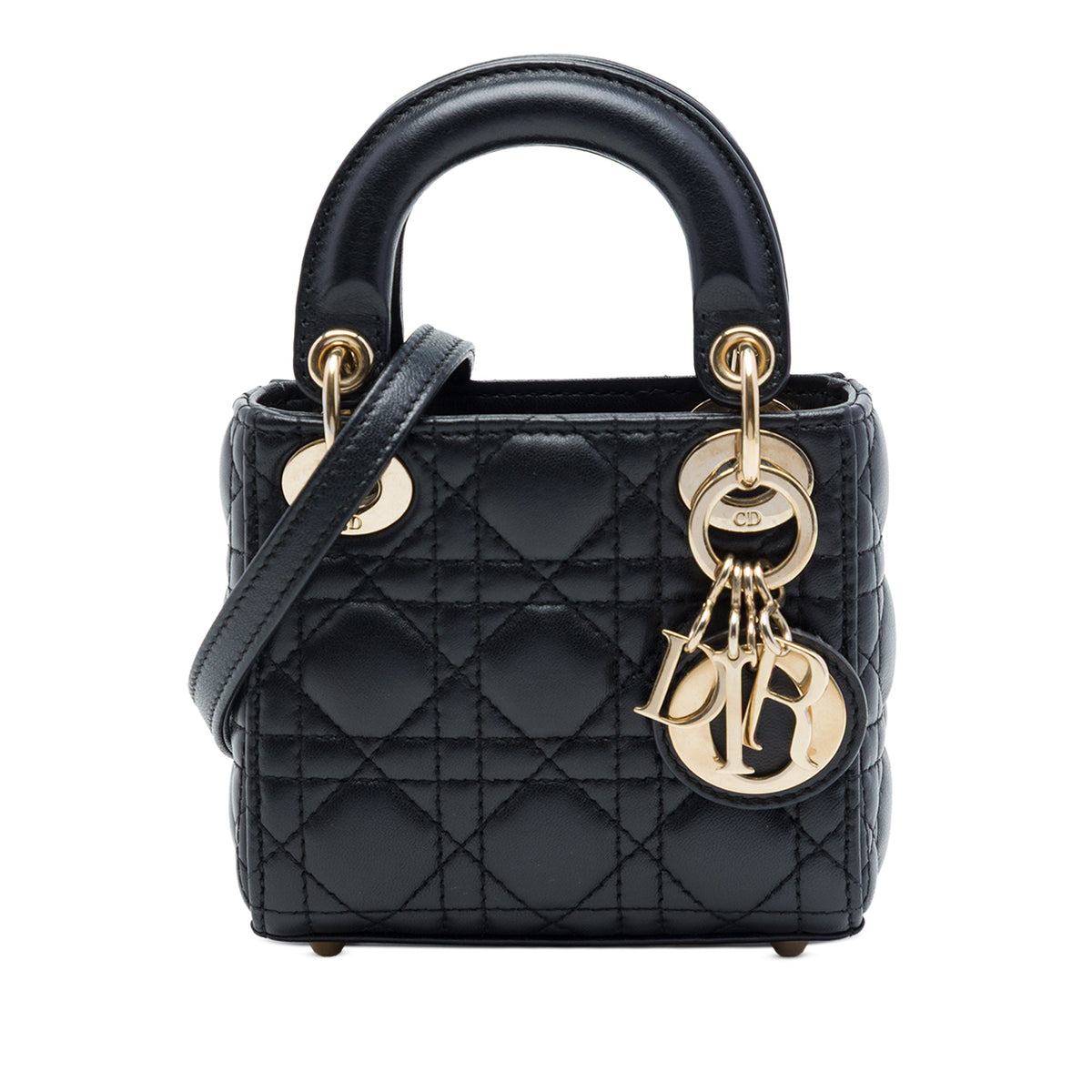 Dior Micro Lambskin Cannage Lady Dior