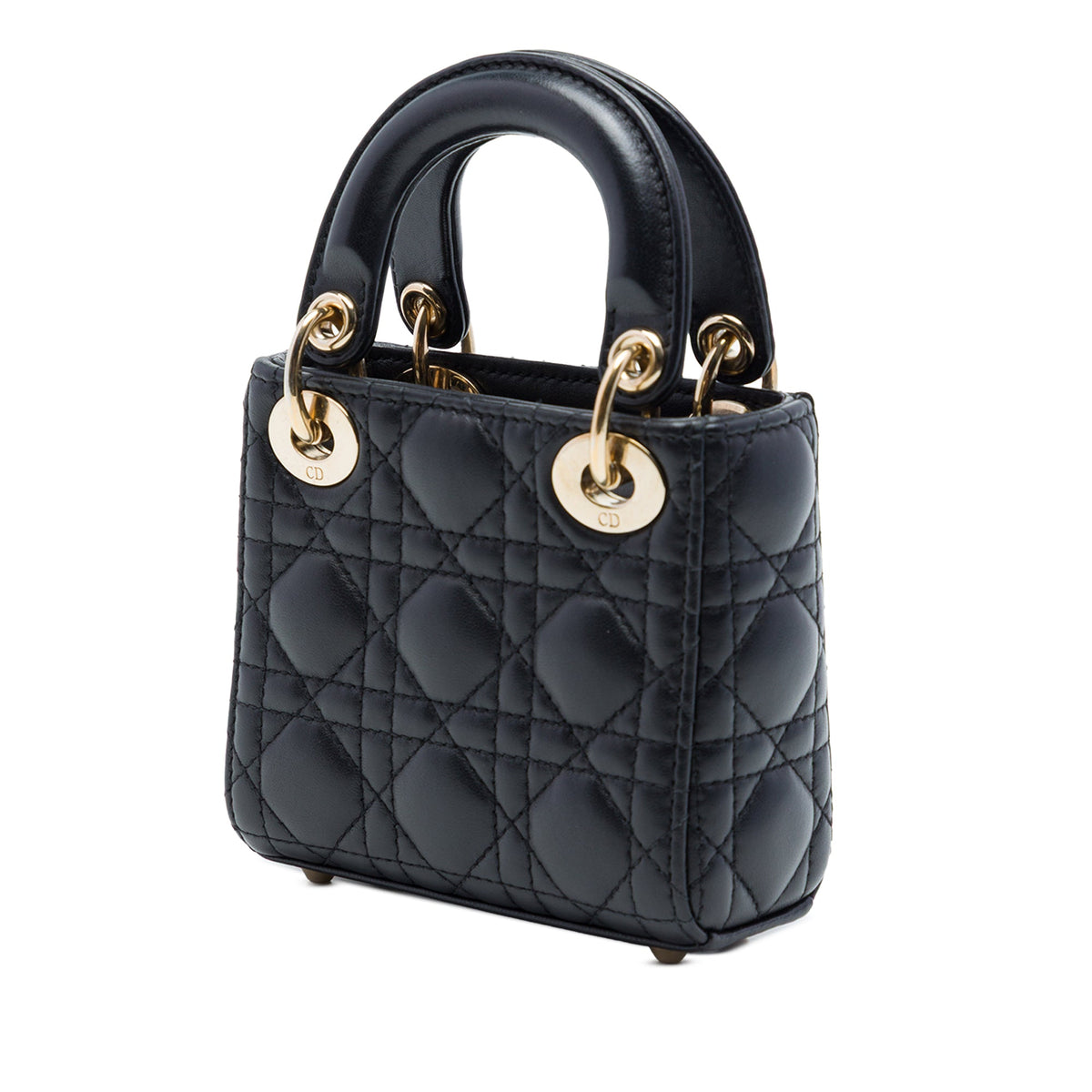 Dior Micro Lambskin Cannage Lady Dior