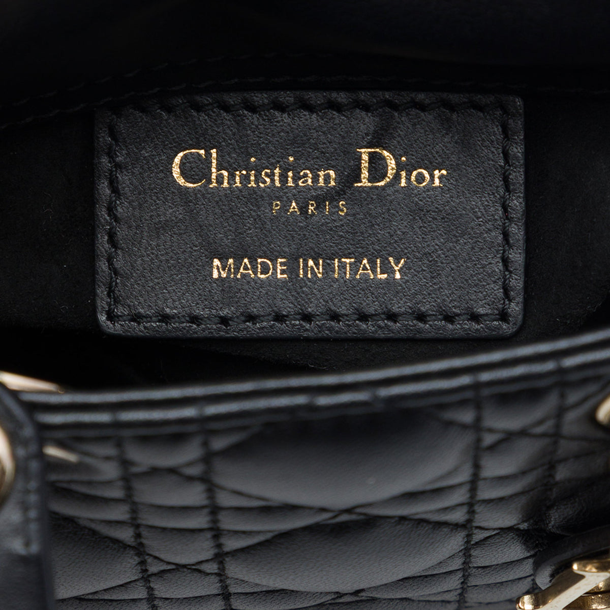 Dior Micro Lambskin Cannage Lady Dior