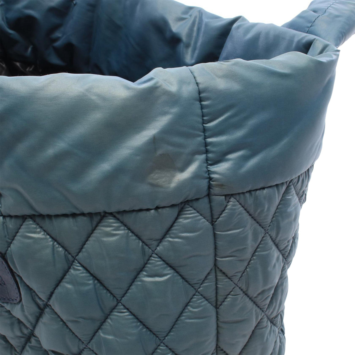 Chanel Small Quilted Nylon Coco Cocoon Tote — Blue