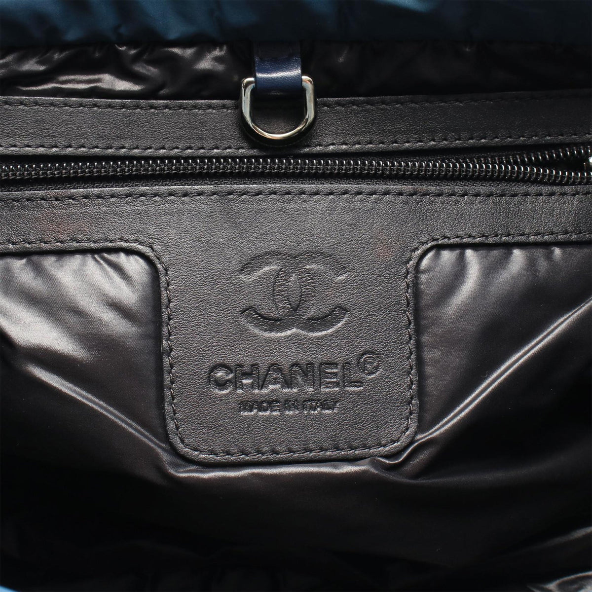 Chanel Small Quilted Nylon Coco Cocoon Tote — Blue