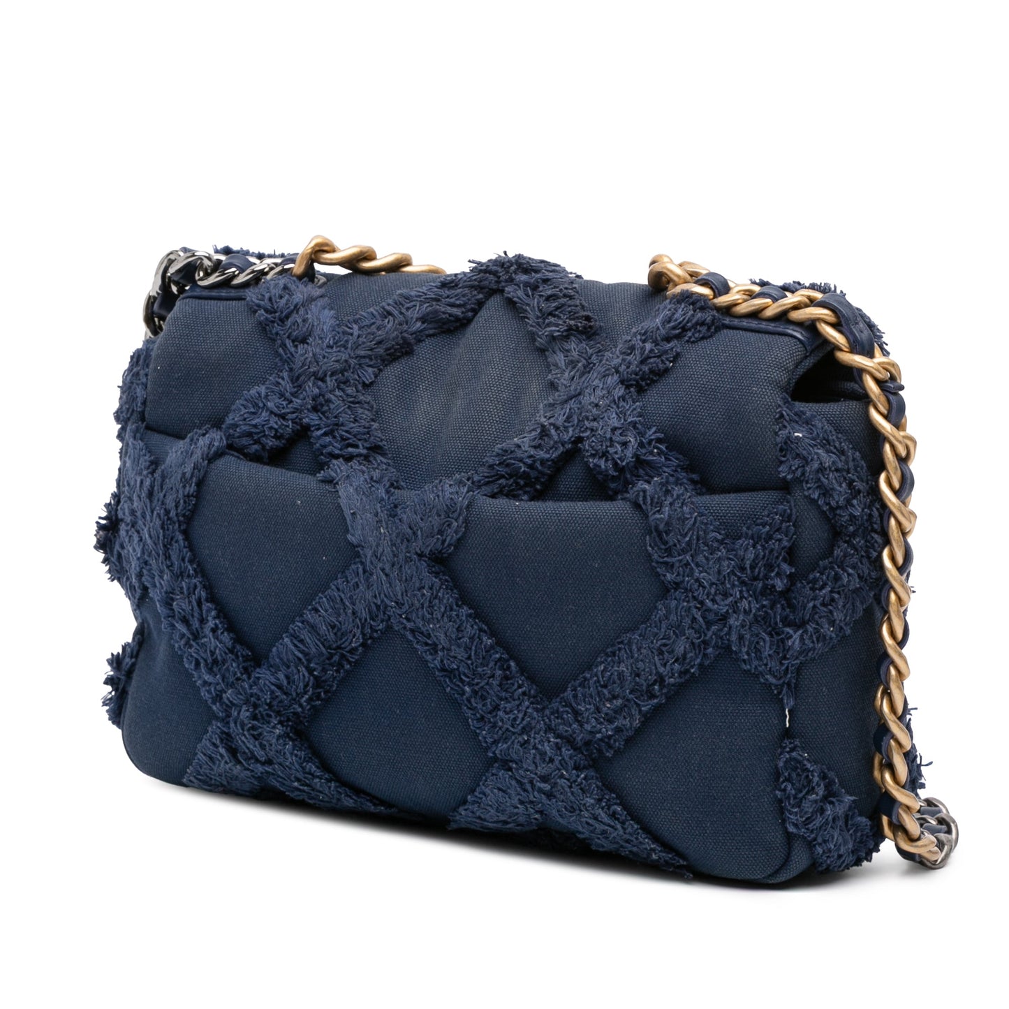 Chanel Medium Canvas and Cotton 19 Flap