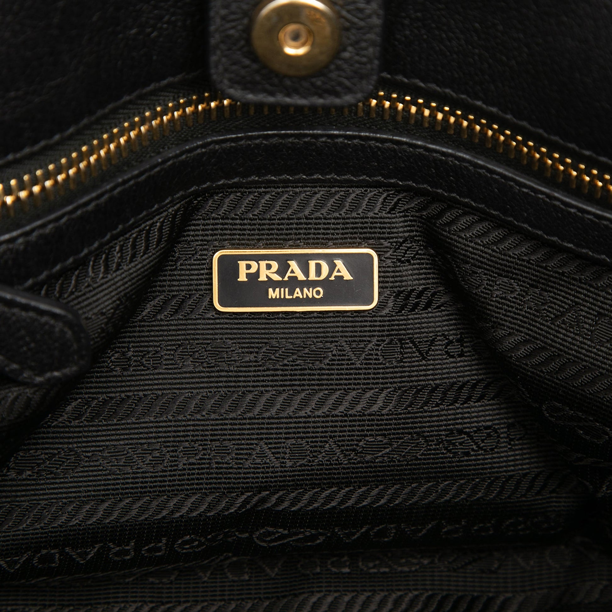 Prada Leather Trimmed Tessuto Satchel