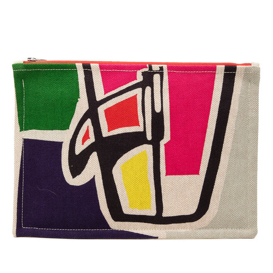 Hermès Toile Flat Waikiki Pouch