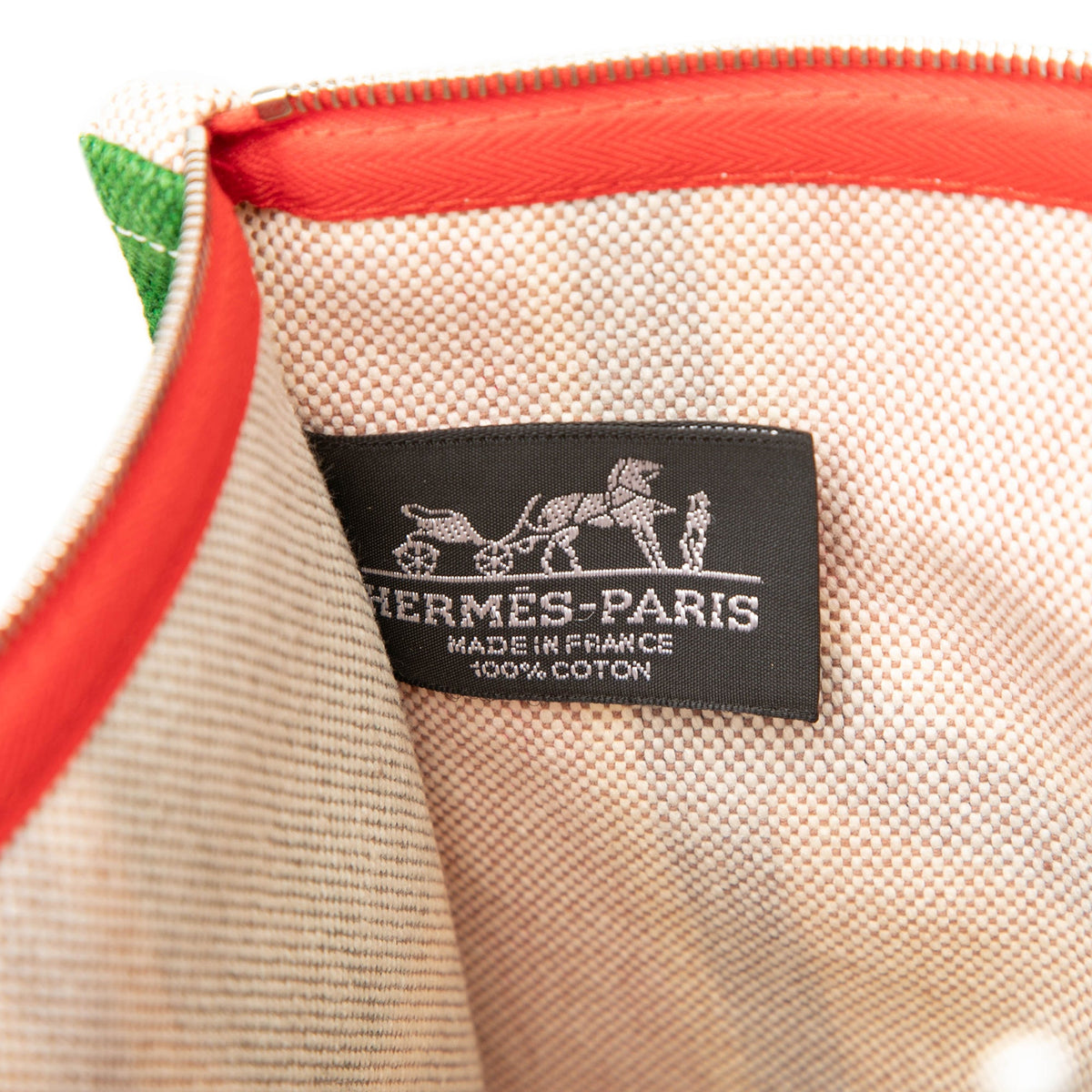 Hermès Toile Flat Waikiki Pouch