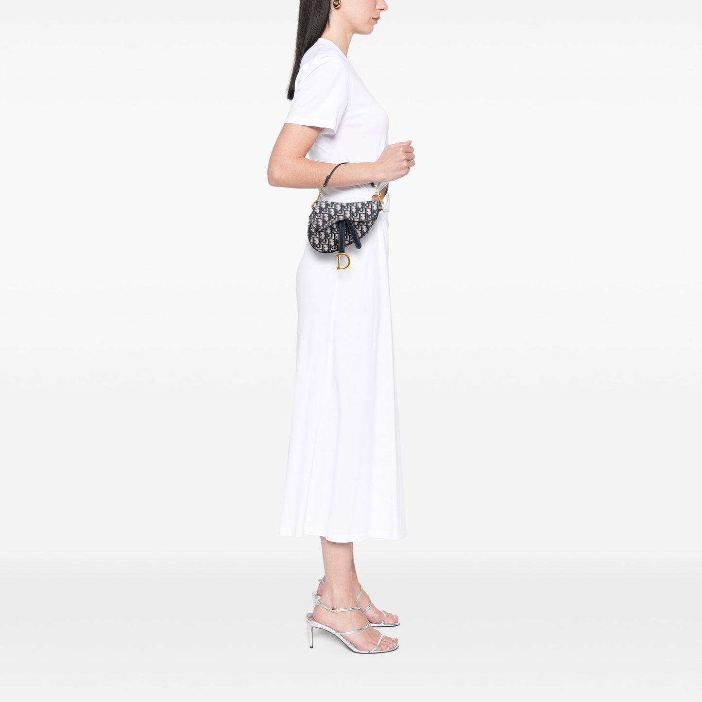 Dior Mini Oblique Canvas Saddle Bag