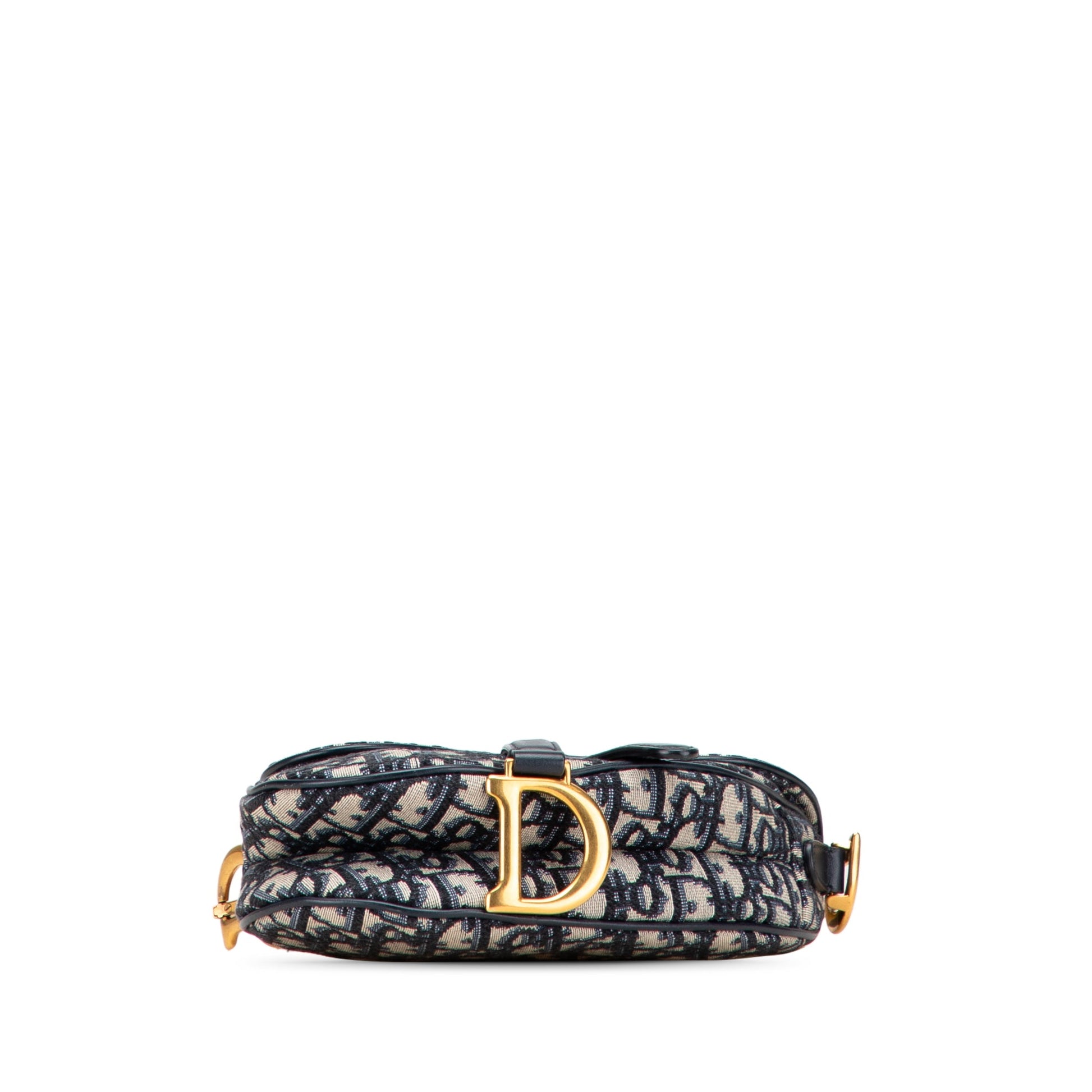 Dior Mini Oblique Canvas Saddle Bag