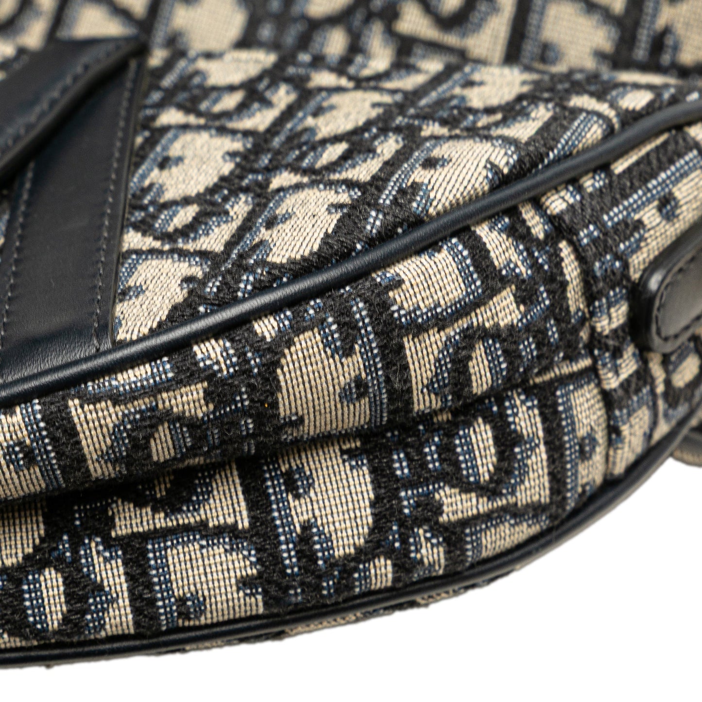 Dior Mini Oblique Canvas Saddle Bag