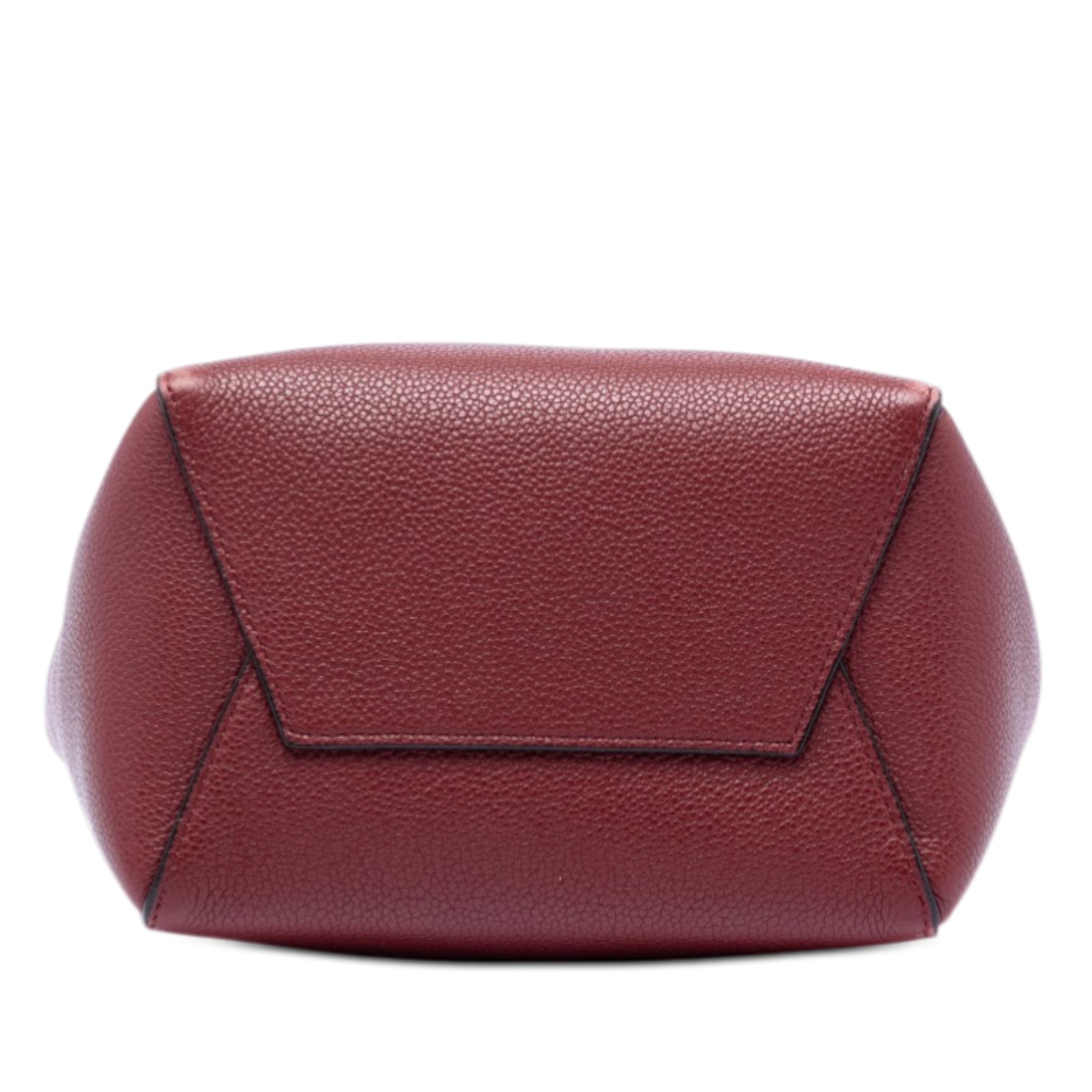 Celine Small Leather Seau Sangle Bucket Bag