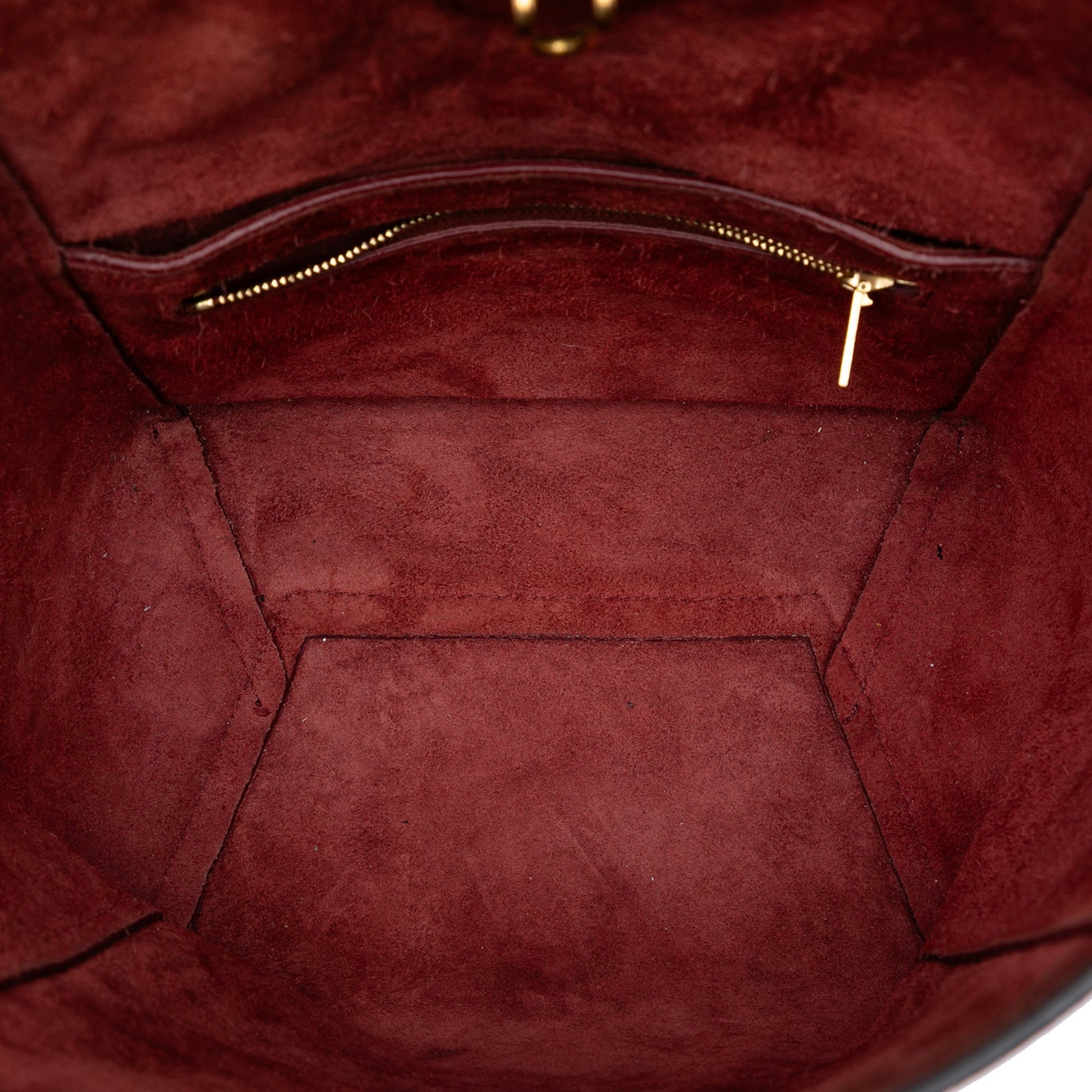 Celine Small Leather Seau Sangle Bucket Bag
