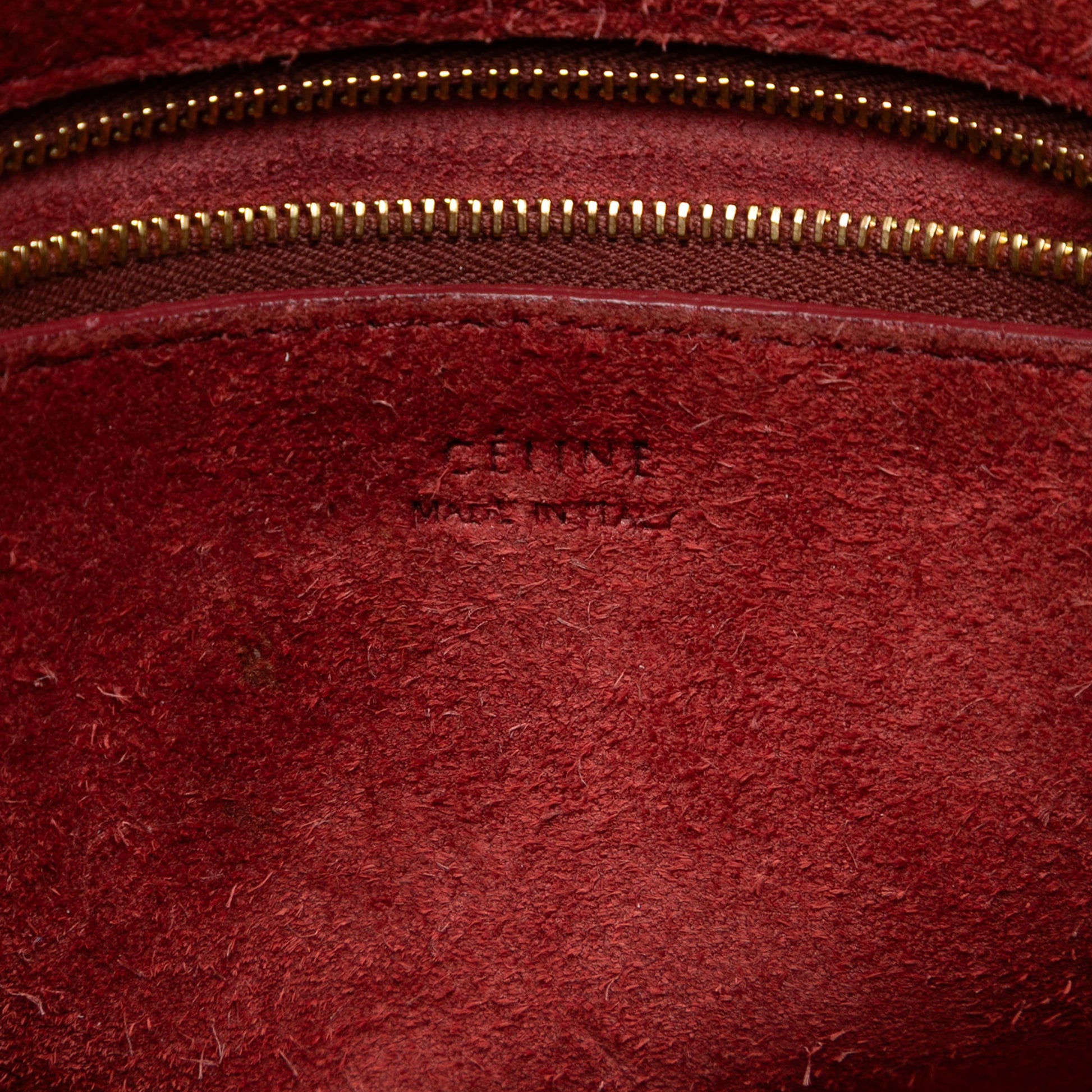 Celine Small Leather Seau Sangle Bucket Bag