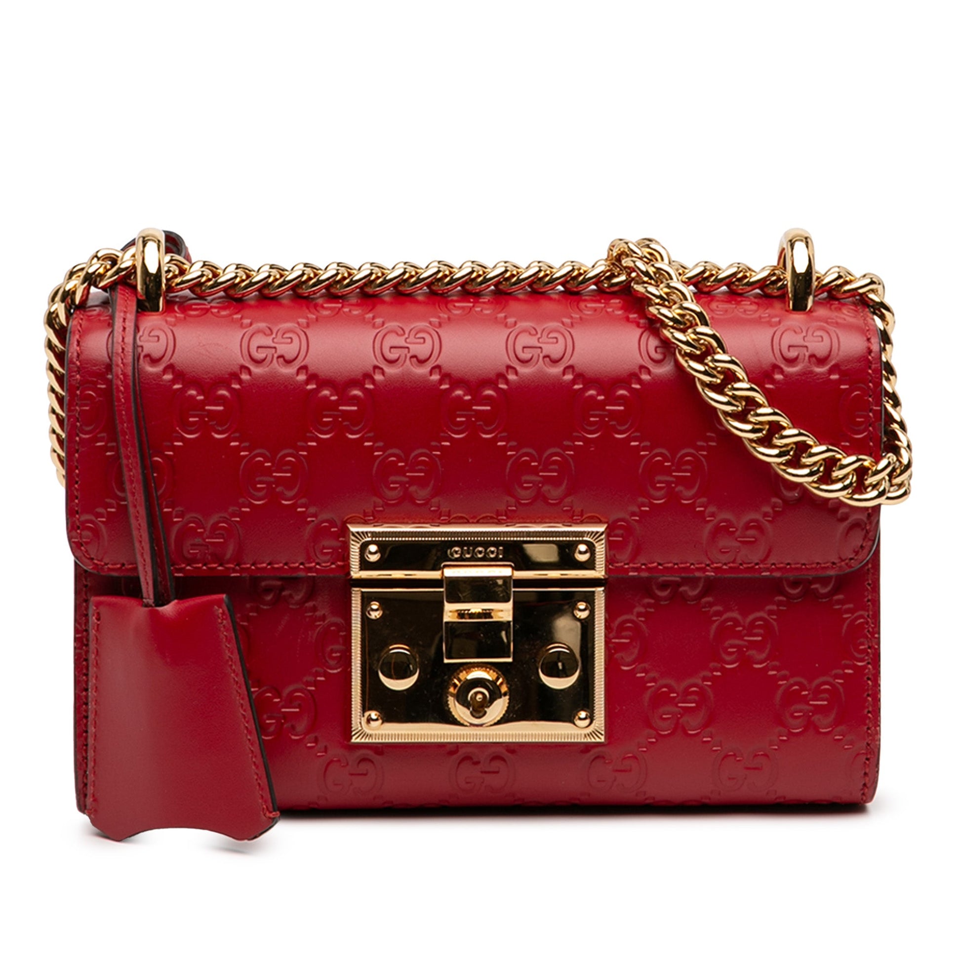 Gucci Small Guccissima Padlock Crossbody