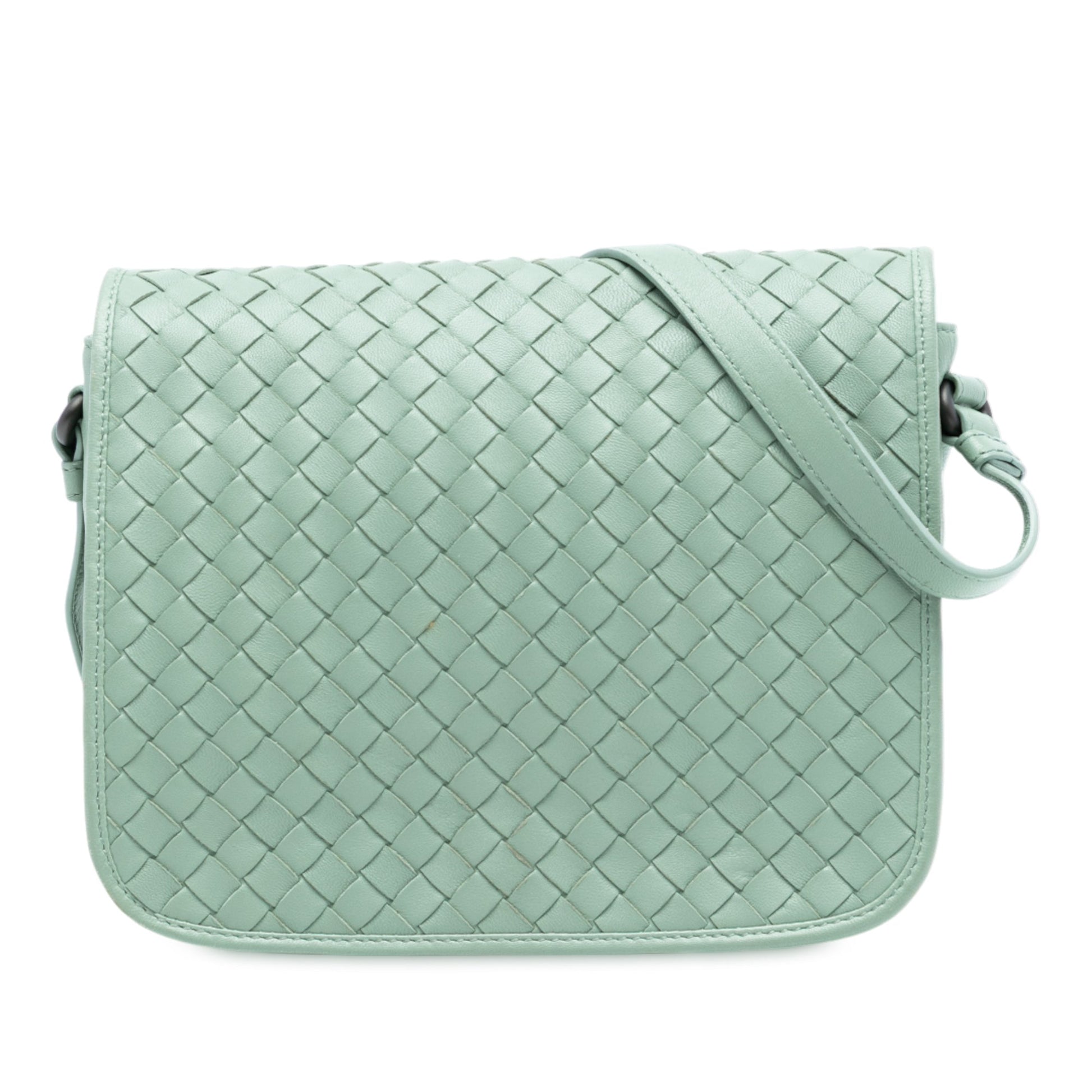Bottega Veneta Nappa Intrecciato Flap Crossbody
