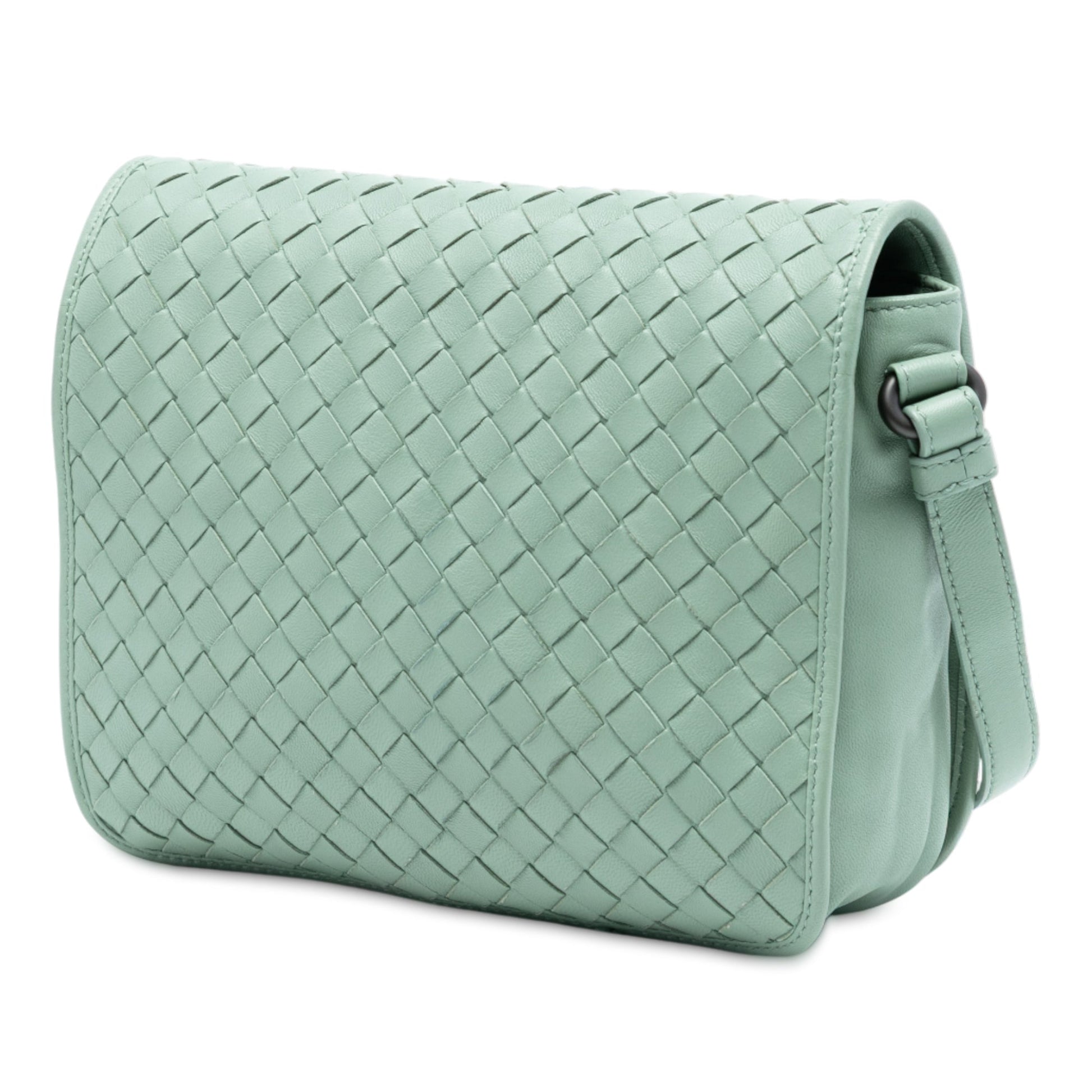 Bottega Veneta Nappa Intrecciato Flap Crossbody