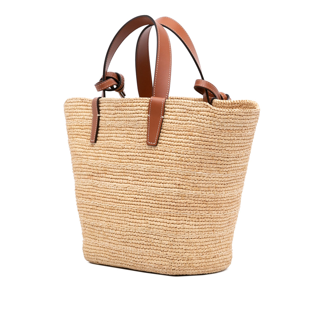 Celine Teen Supple Raffia Cuir Triomphe Classic Panier Tote