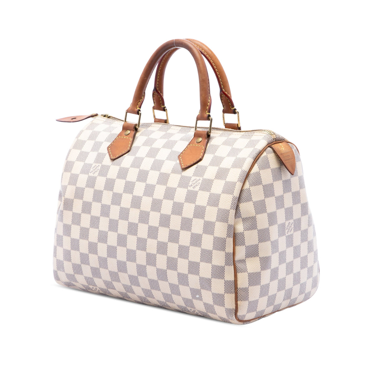 Louis Vuitton Damier Azur Speedy 30 — White