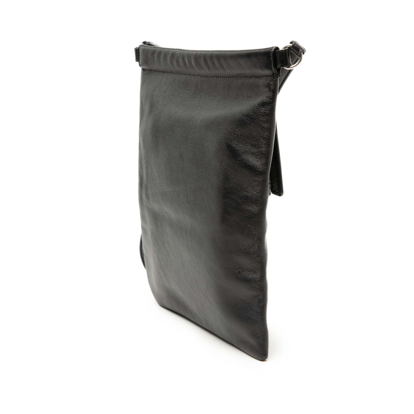 Antiqued Lambskin Sid Flat Crossbody