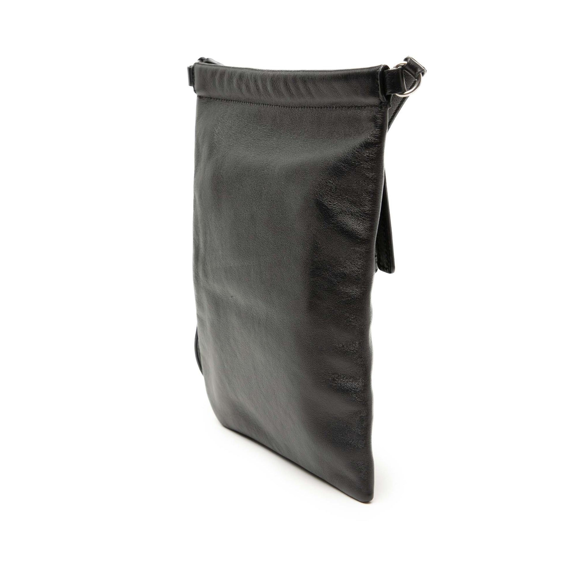 Antiqued Lambskin Sid Flat Crossbody