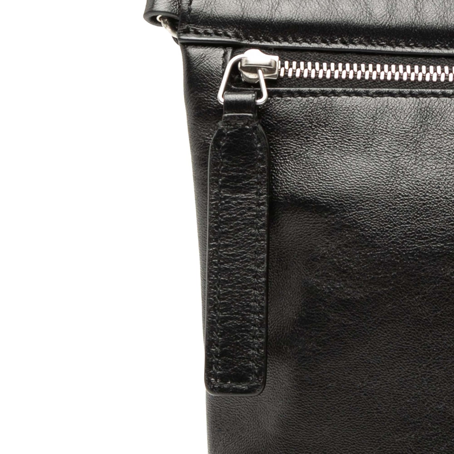 Antiqued Lambskin Sid Flat Crossbody