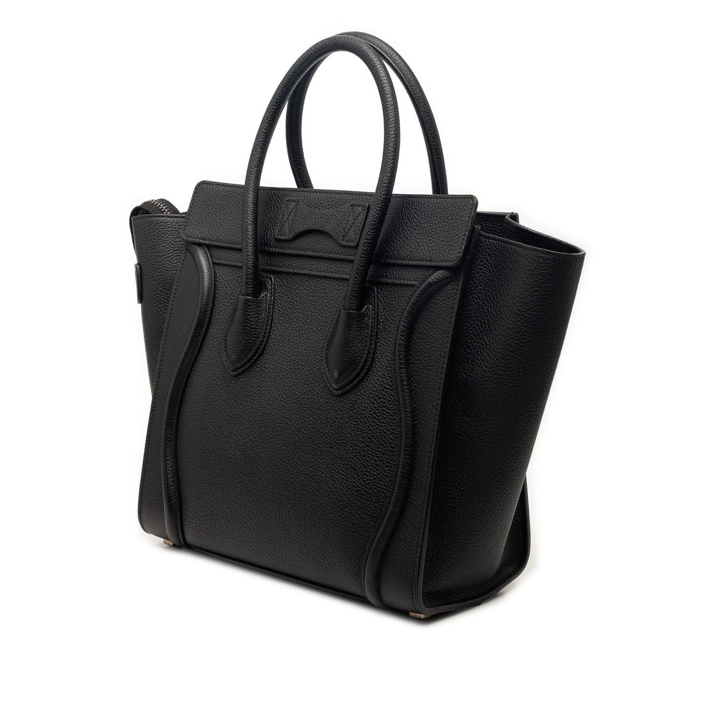 Micro Drummed Calfskin Luggage Tote