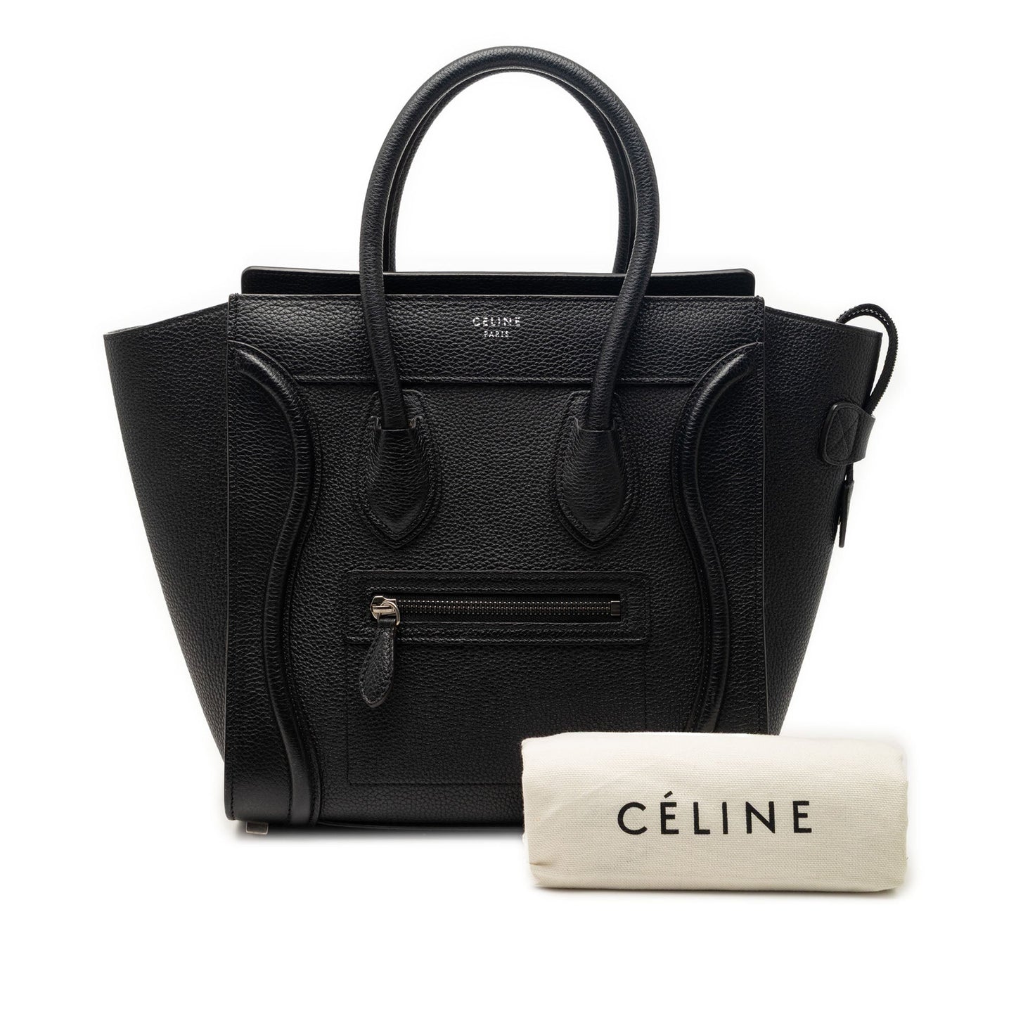 Micro Drummed Calfskin Luggage Tote